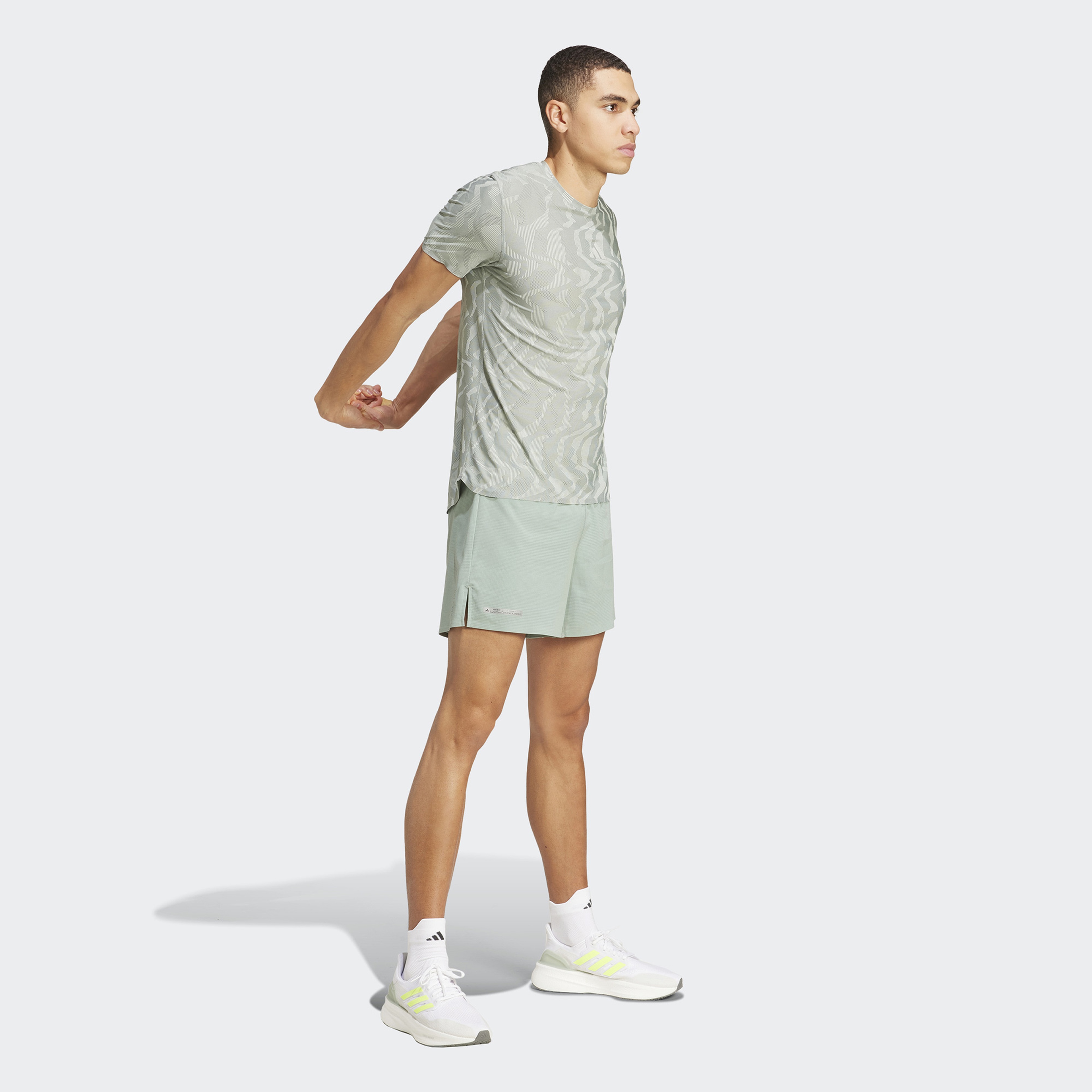 adidas Ultimate Heat.Rdy Erkek Yeşil Koşu Şortu