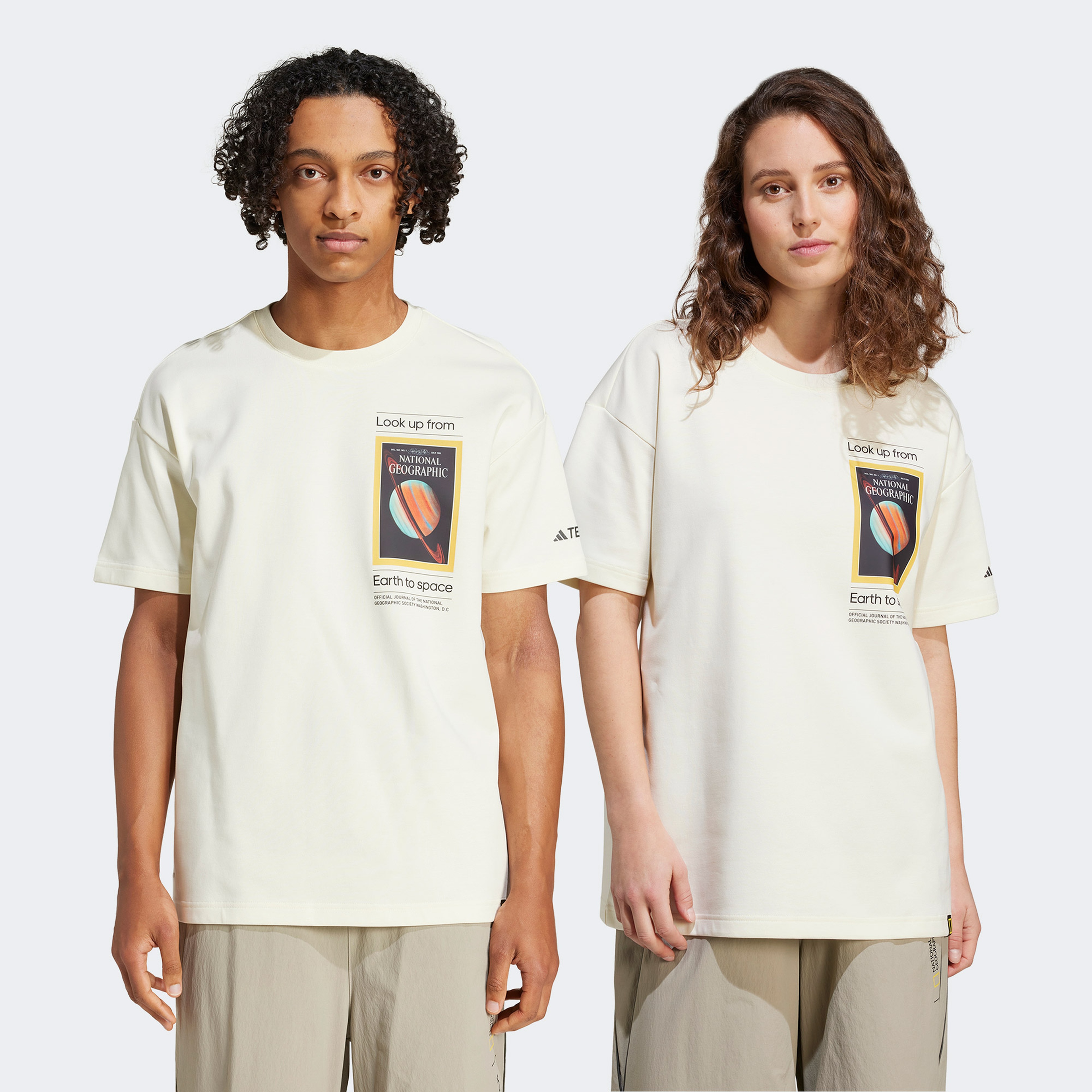 Adidas Erkek Bej T-Shirt
