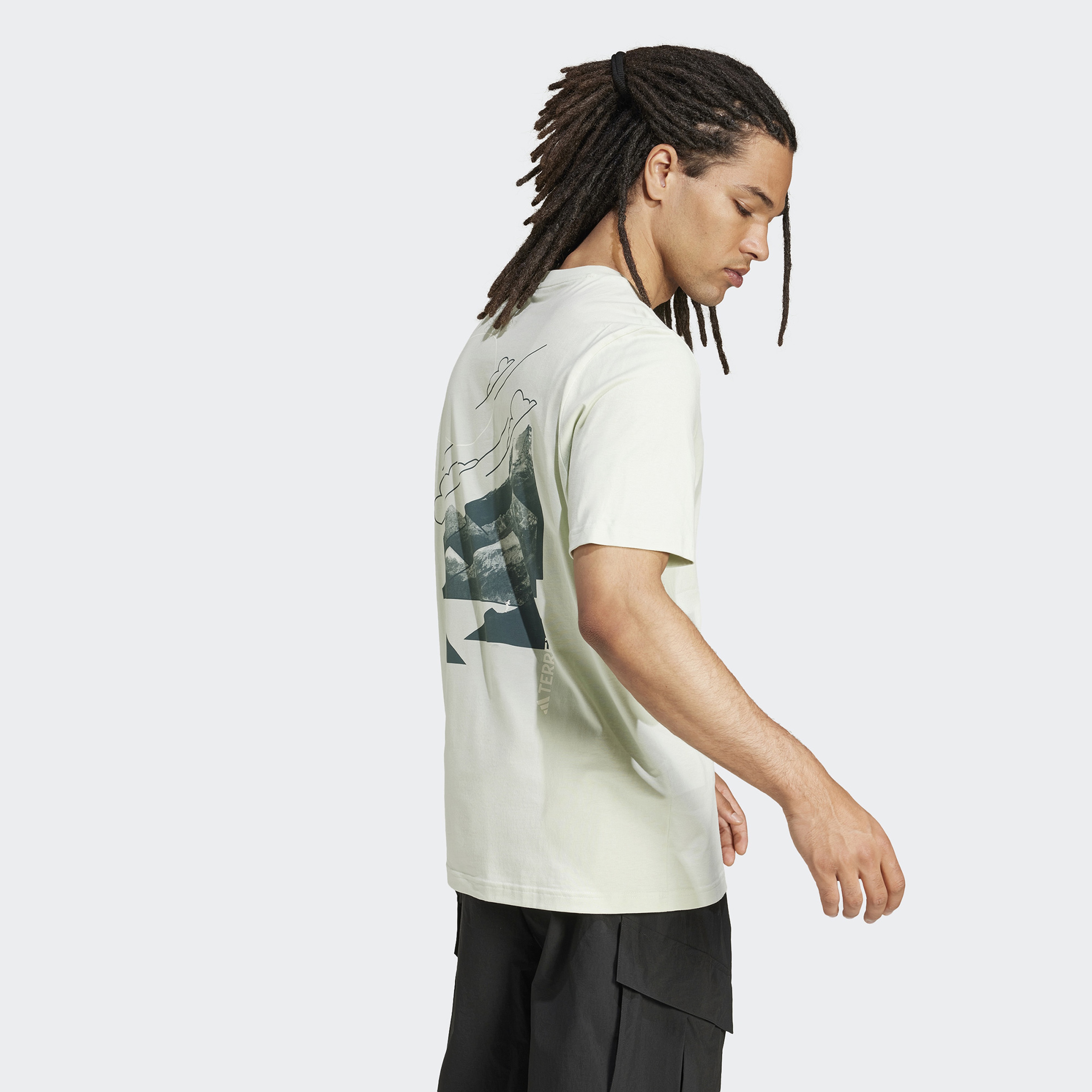 adidas Terrex Graphic Erkek Yeşil T-Shirt