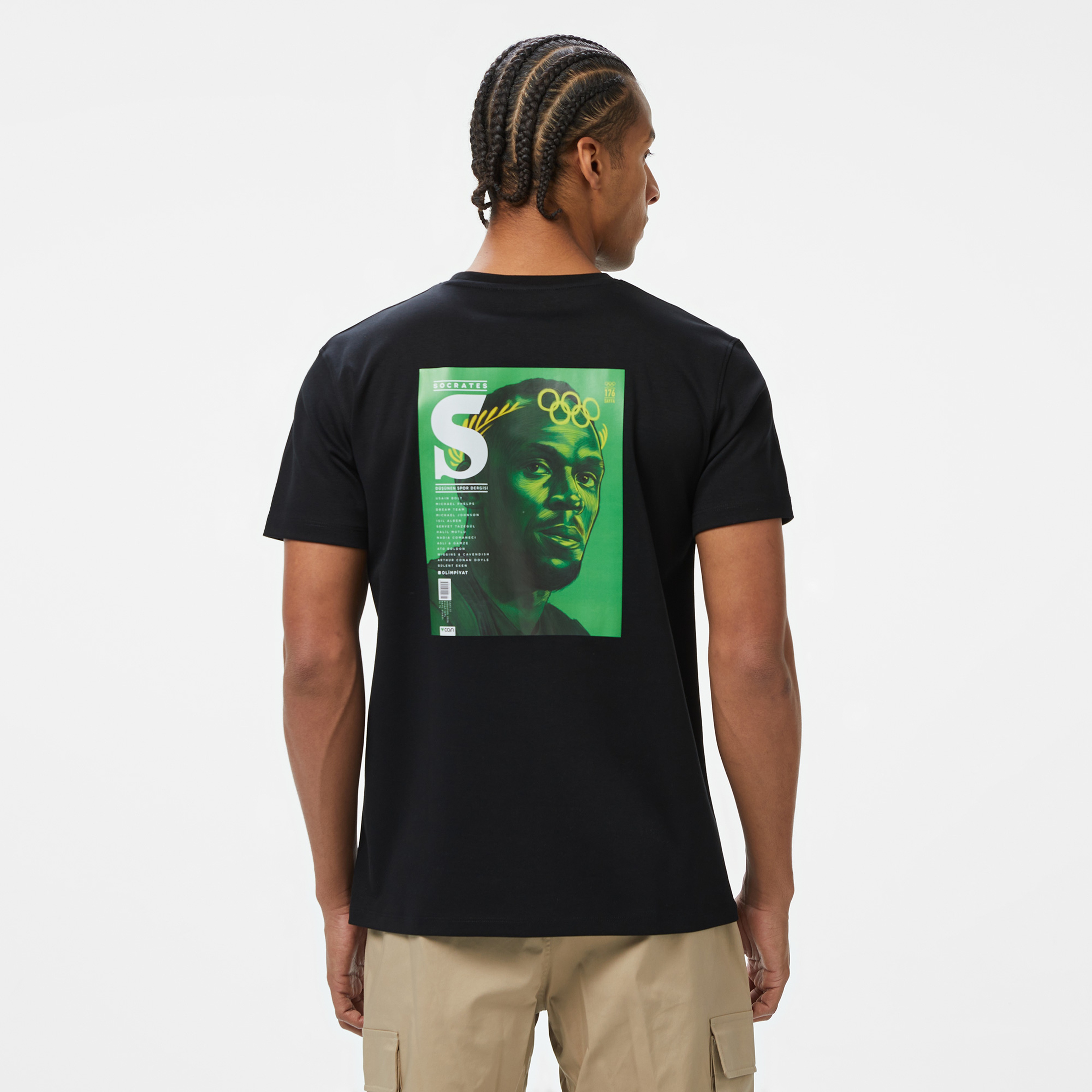 Reflect Light-Weight Erkek Siyah T-Shirt