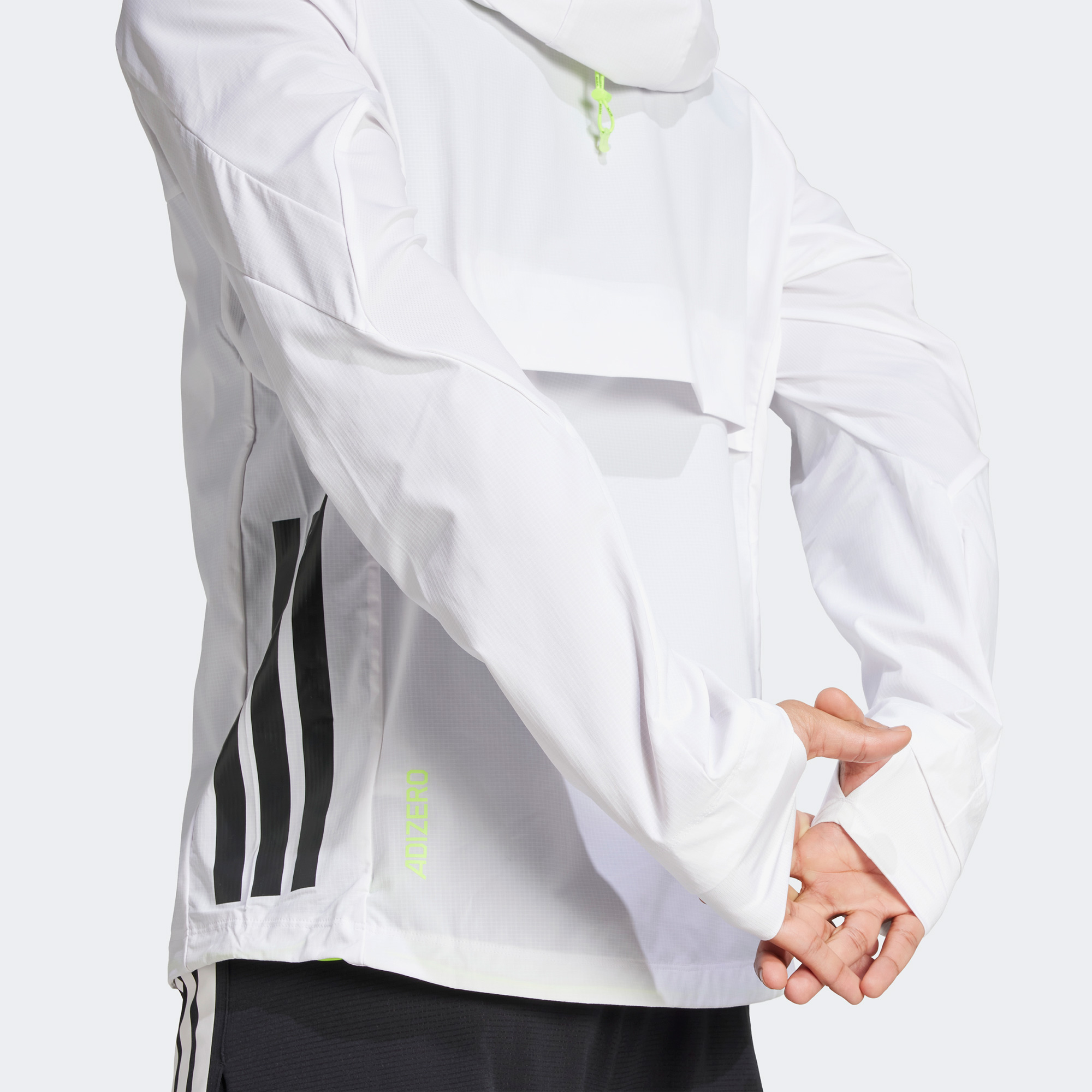 adidas Adizero Erkek Beyaz Koşu Rüzgarlık