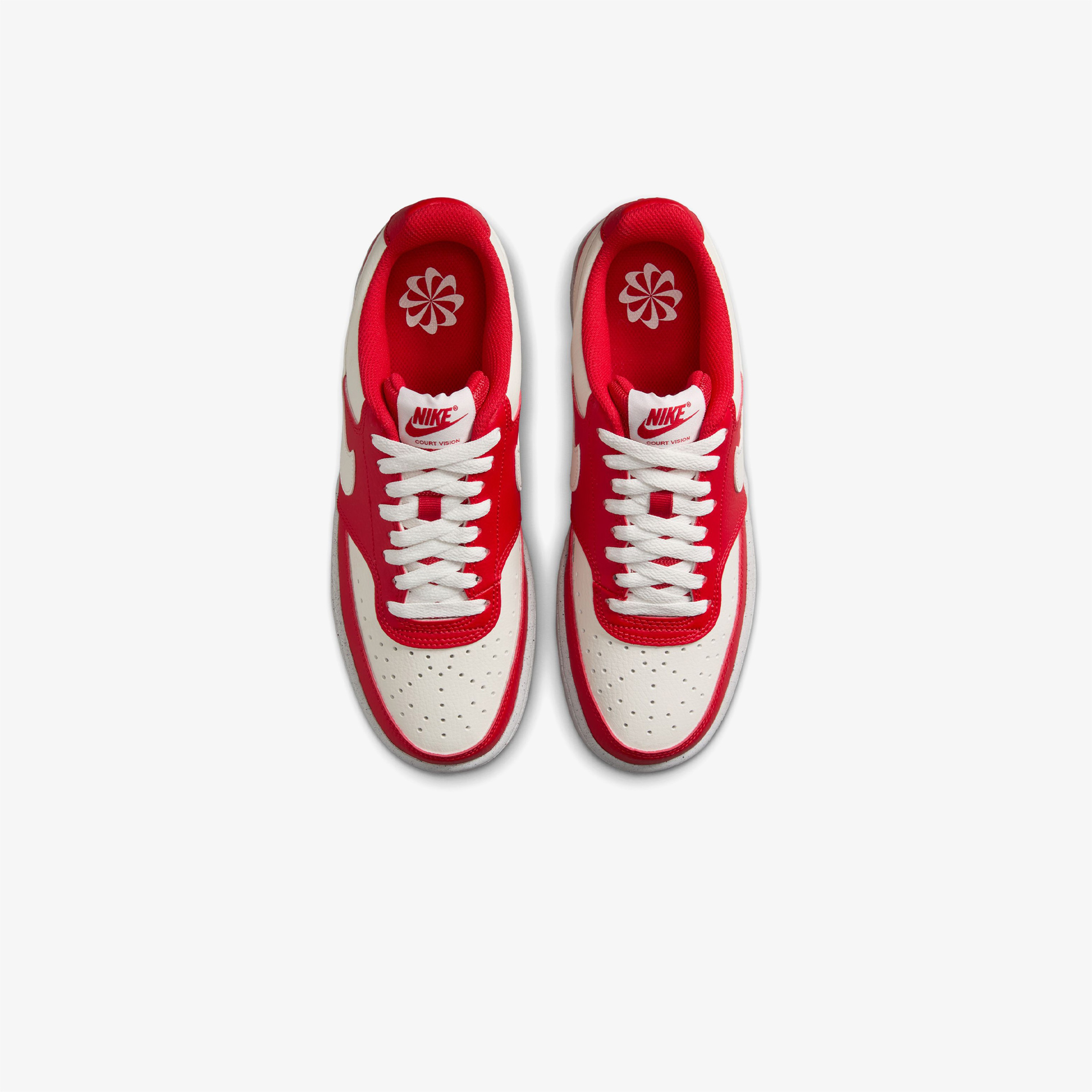 Nike Court Vision Low Next Nature Kadın Kırmızı Spor Ayakkabı