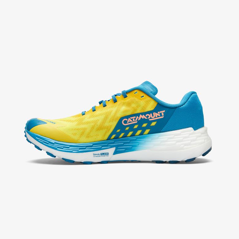Brooks Catamount 4 Erkek Sarı/Mavi Koşu Ayakkabısı