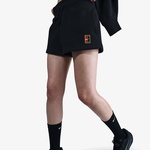 Nike Court Phoenix Fleece Kadın Siyah Tenis Şortu