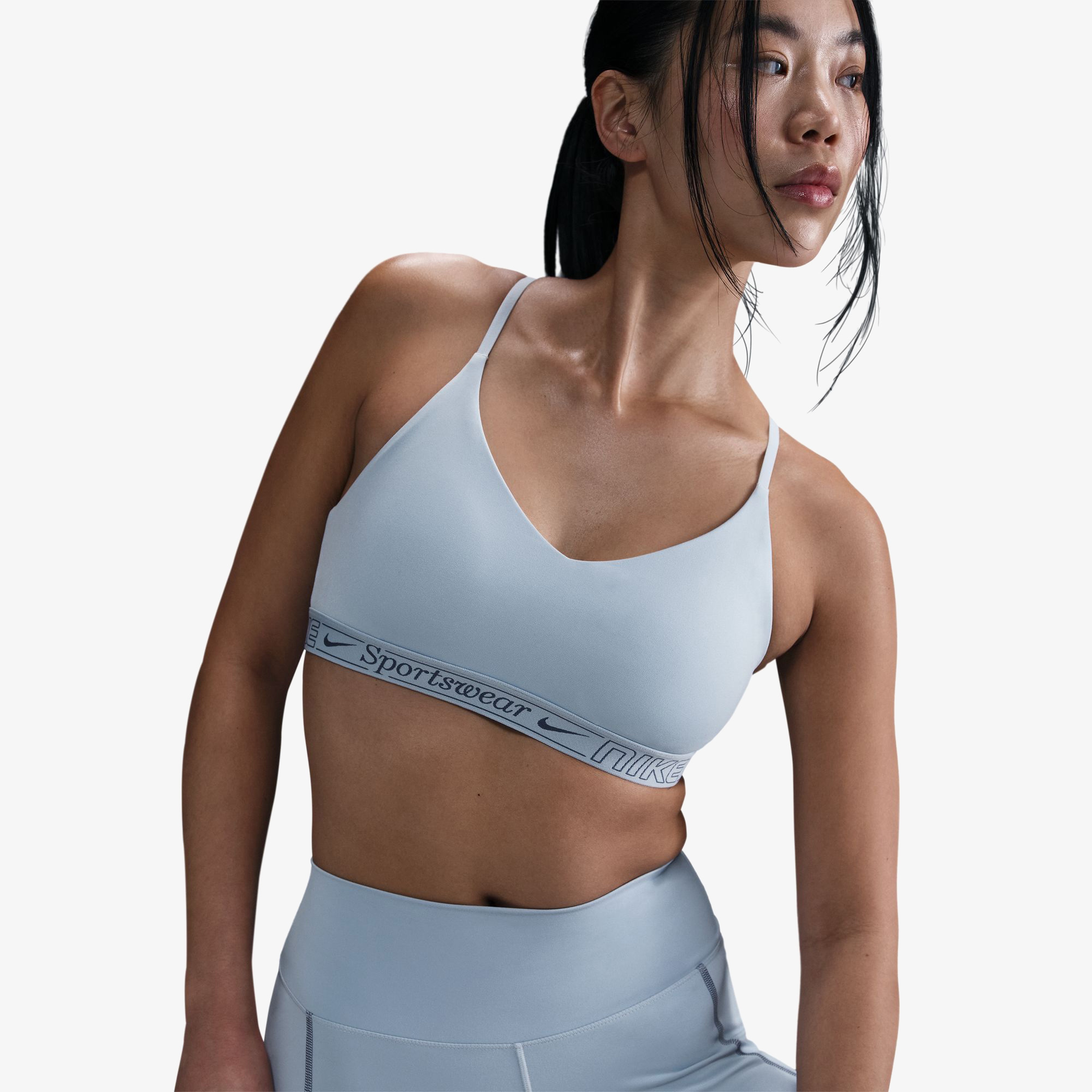 Nike Indy Kadın Mavi Antrenman Bra