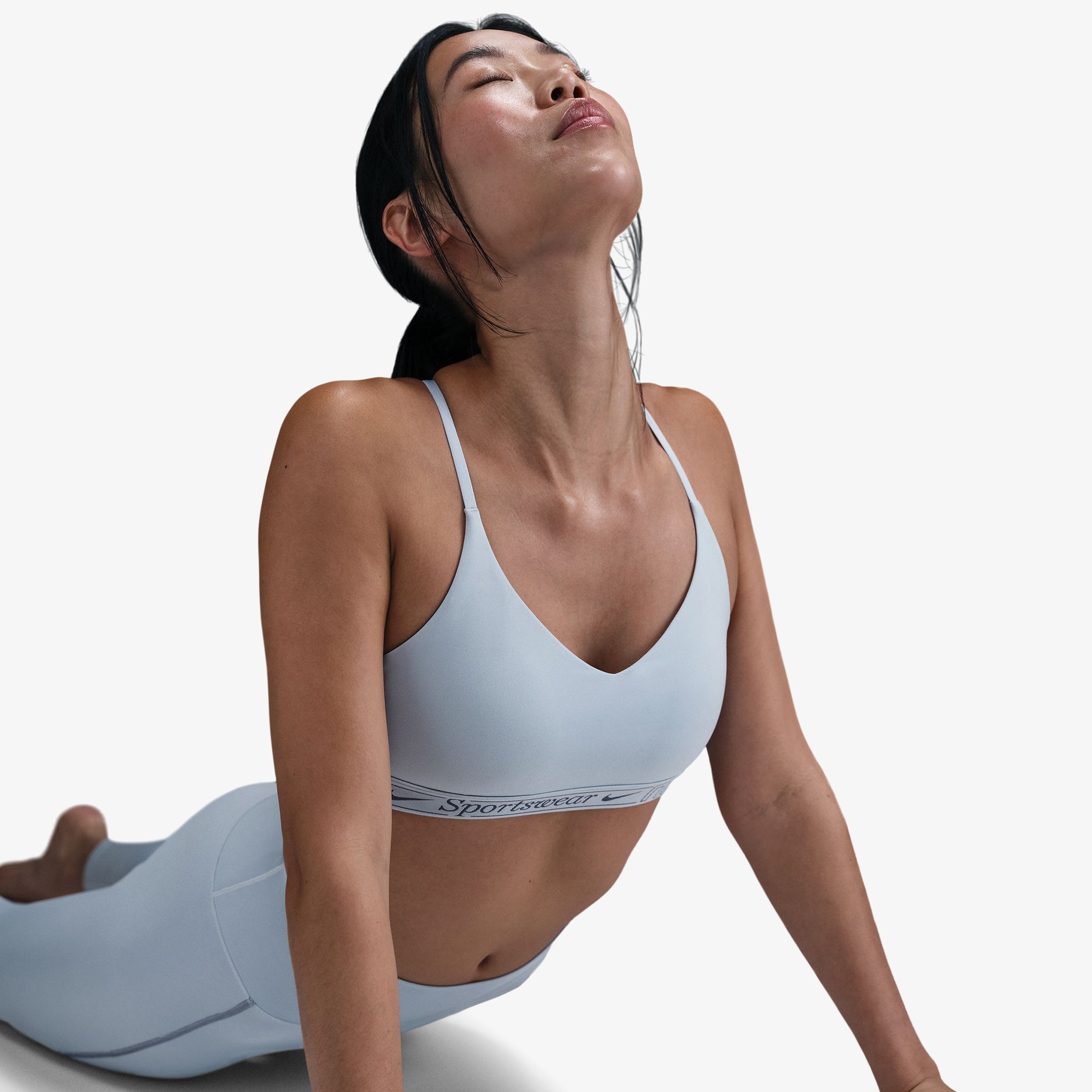 Nike Indy Kadın Mavi Antrenman Bra