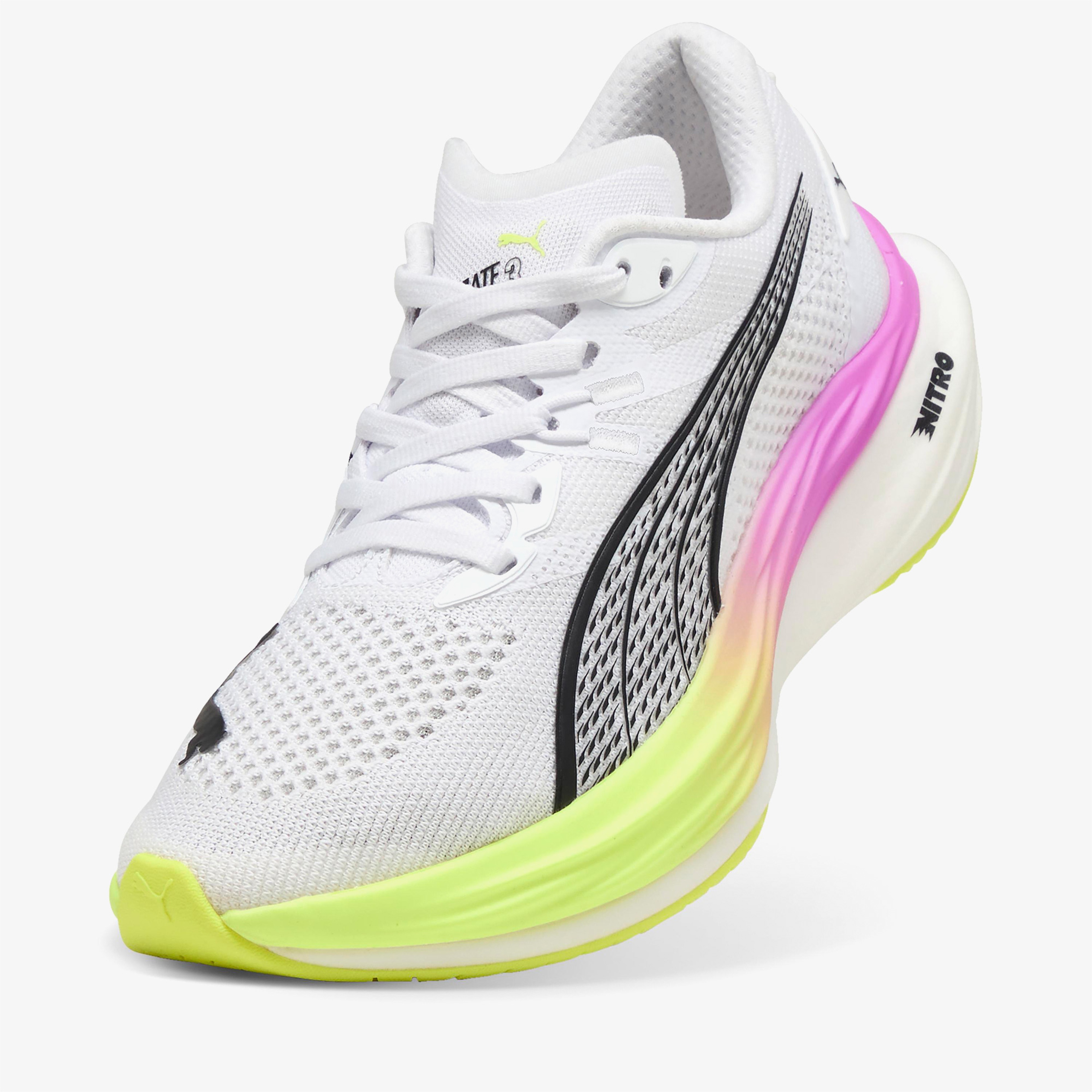 Puma Deviate Nitro 3 Kadın Beyaz Koşu Ayakkabısı38309708| Occasion