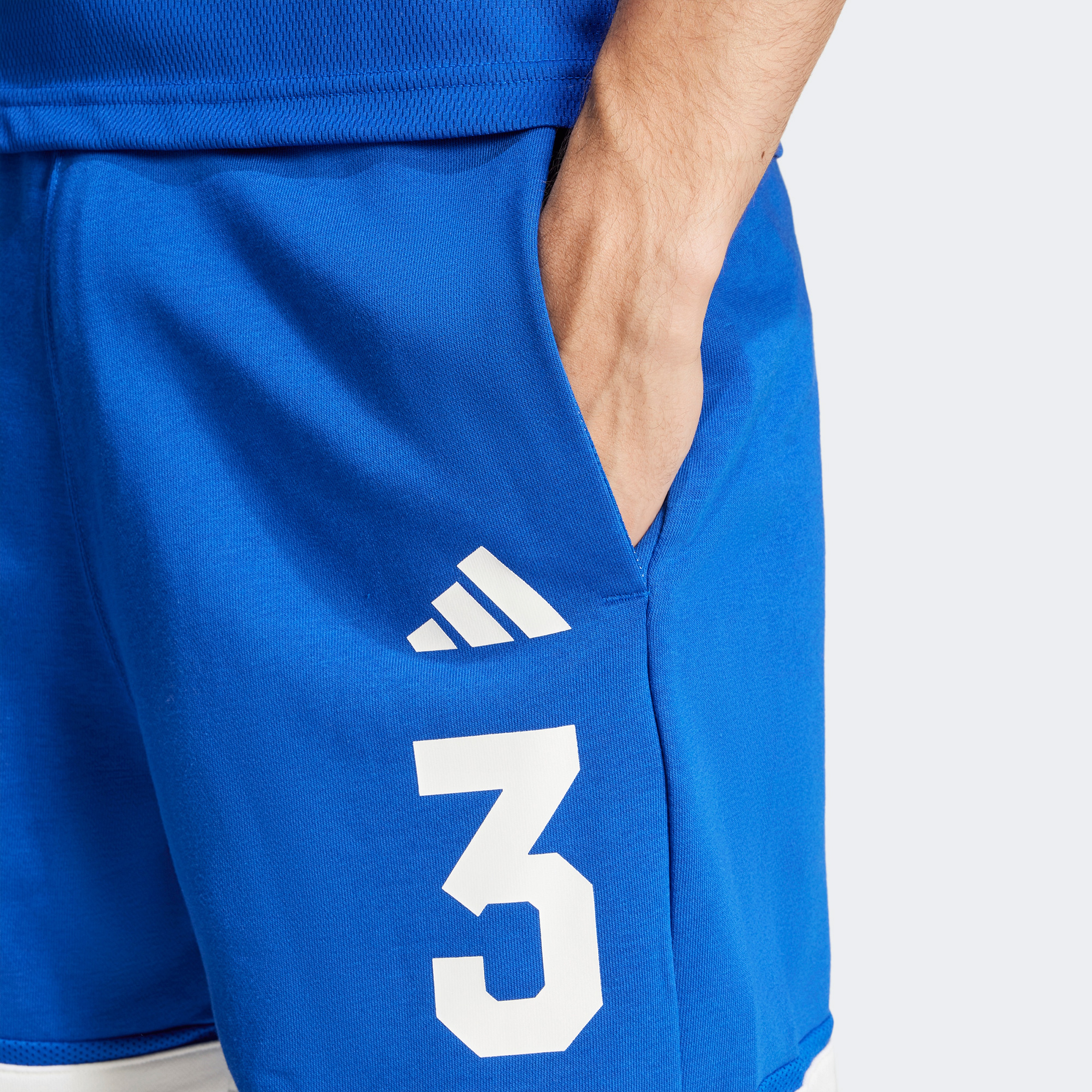 adidas Seasonal Essentials Sport Erkek Mavi Şort