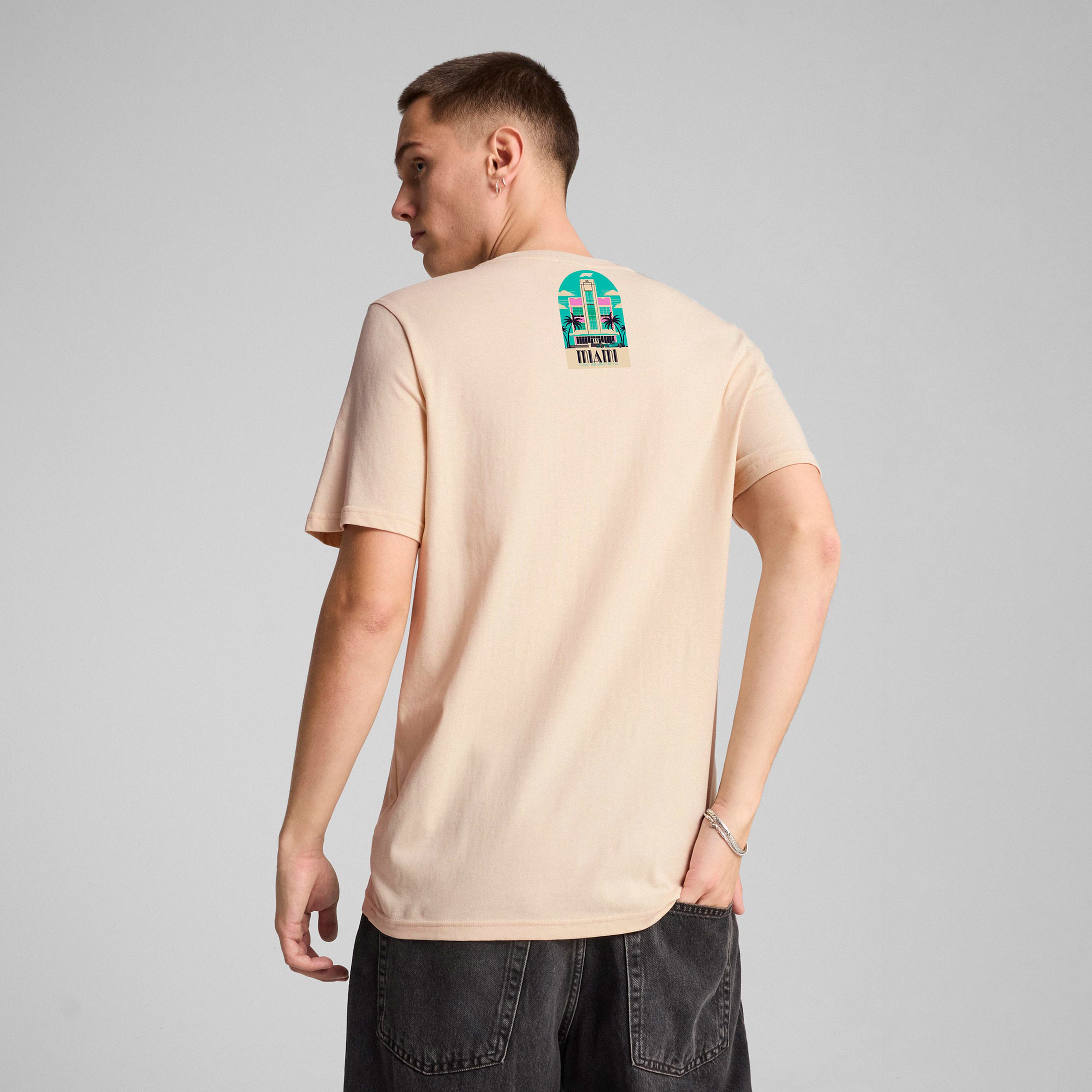 Puma F1 Miami Erkek Krem T-Shirt