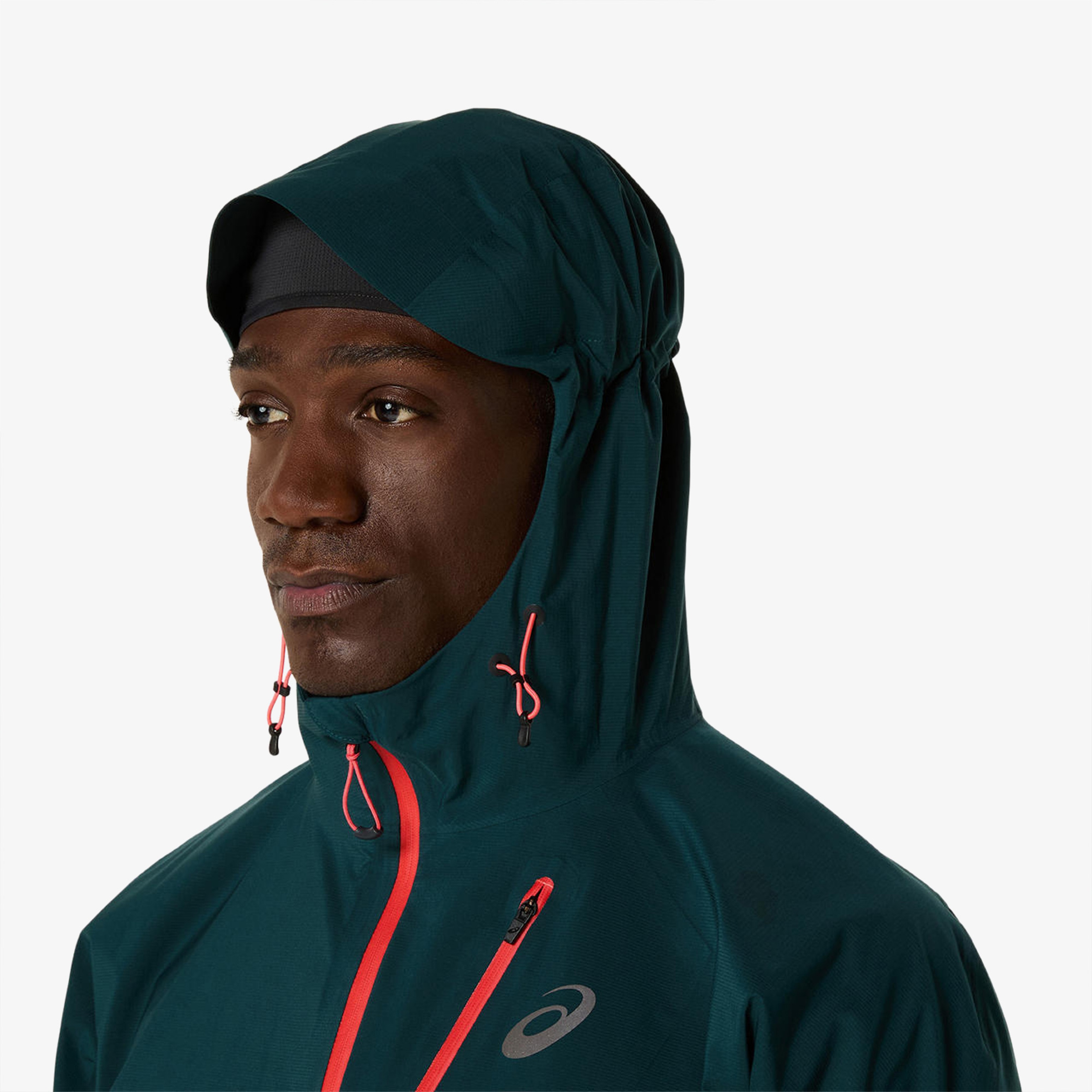 Asics Fujitrail Elite Waterproof Erkek Yeşil Koşu Ceket