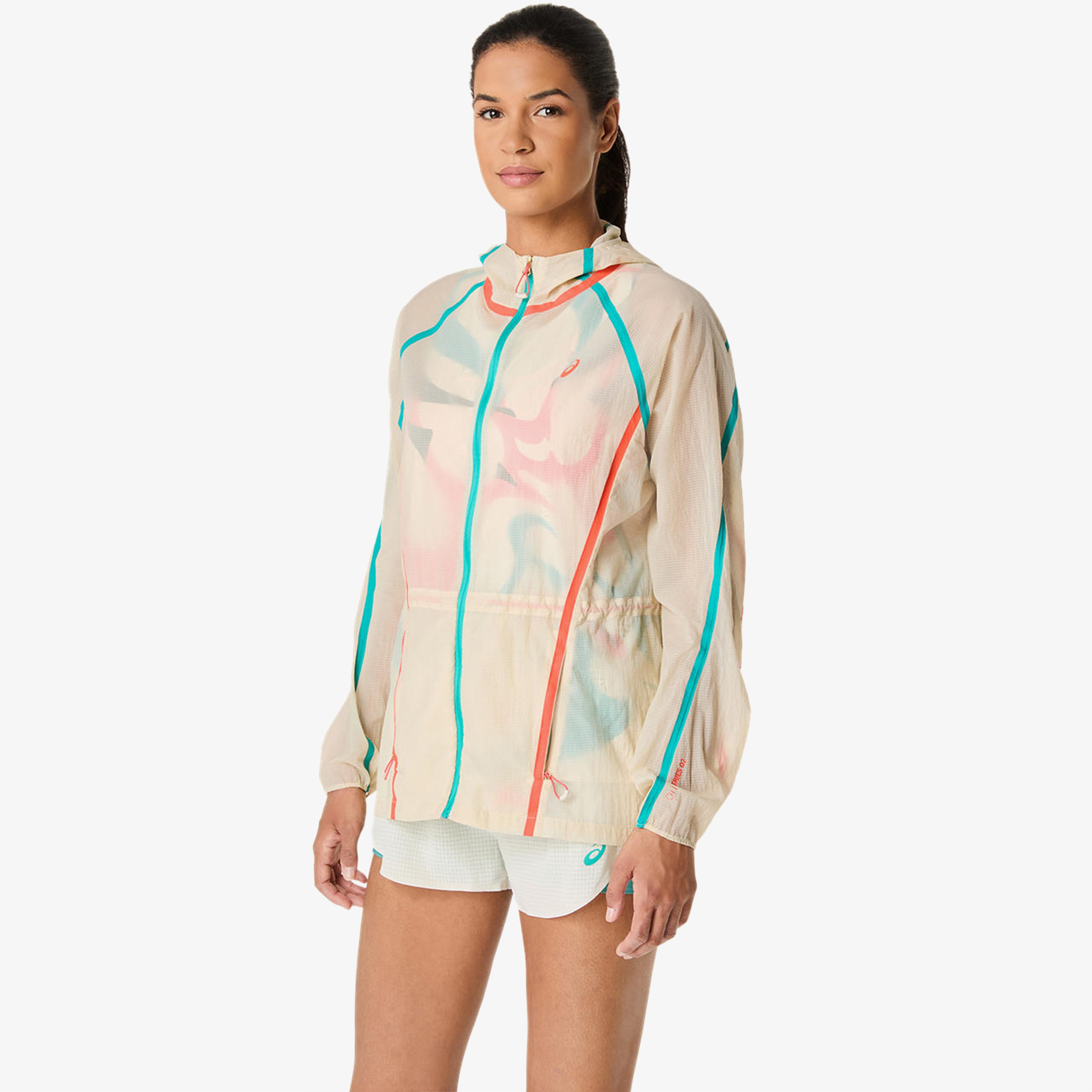 Asics Limited Series Road Packable Kadın Krem Koşu Ceket