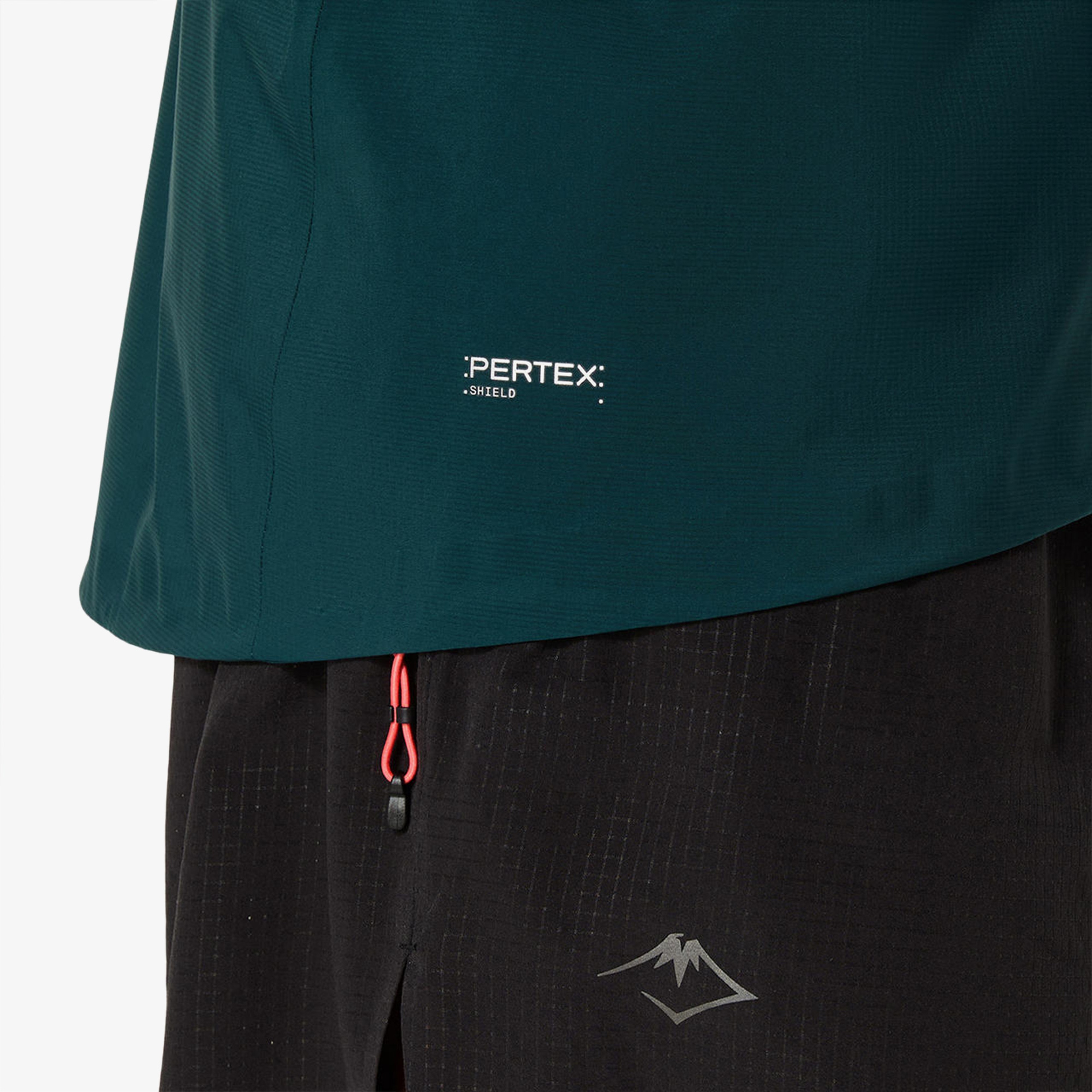 Asics Fujitrail Elite Waterproof Erkek Yeşil Koşu Ceket