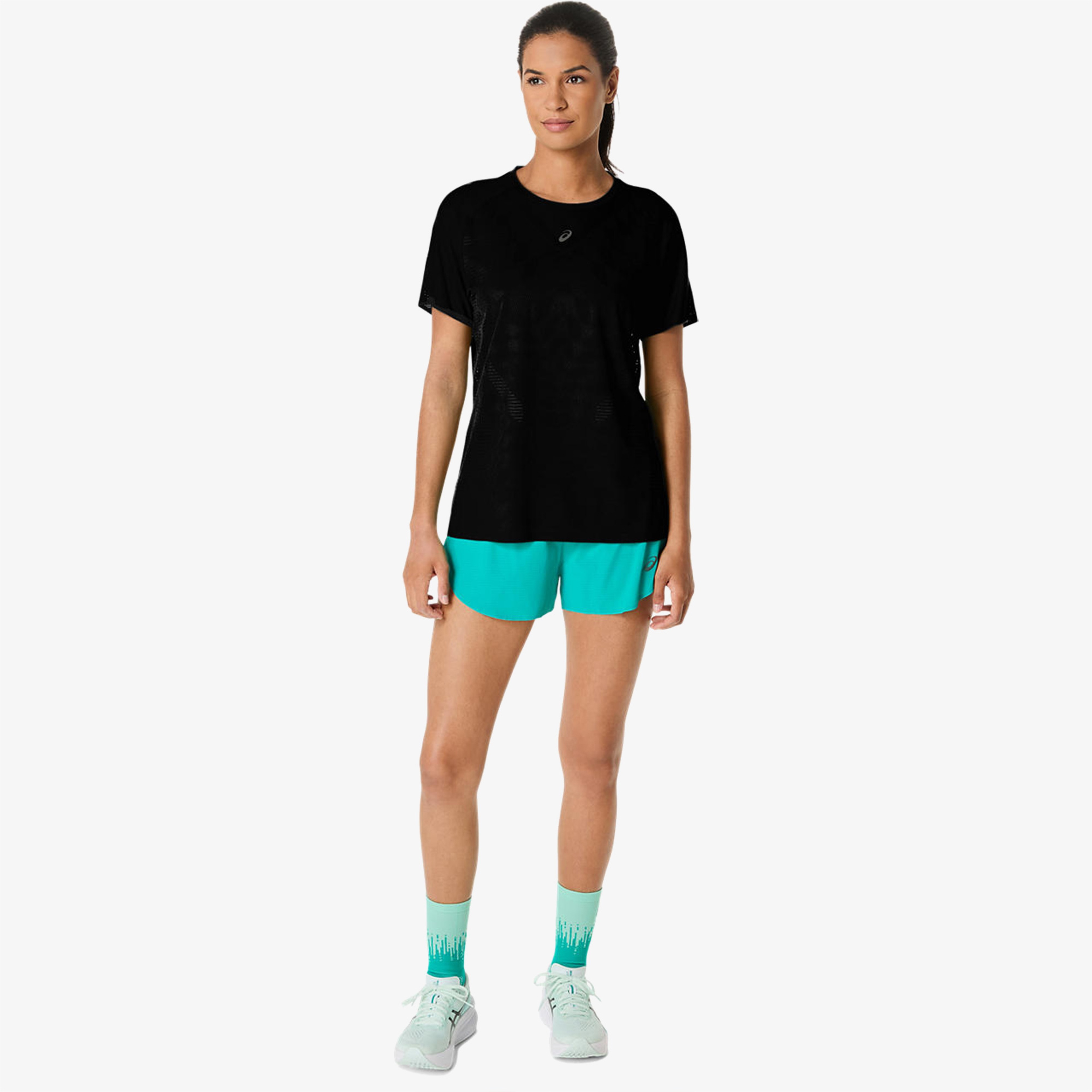 Asics Metarun Ss Top Kadın Siyah Koşu T-Shirt