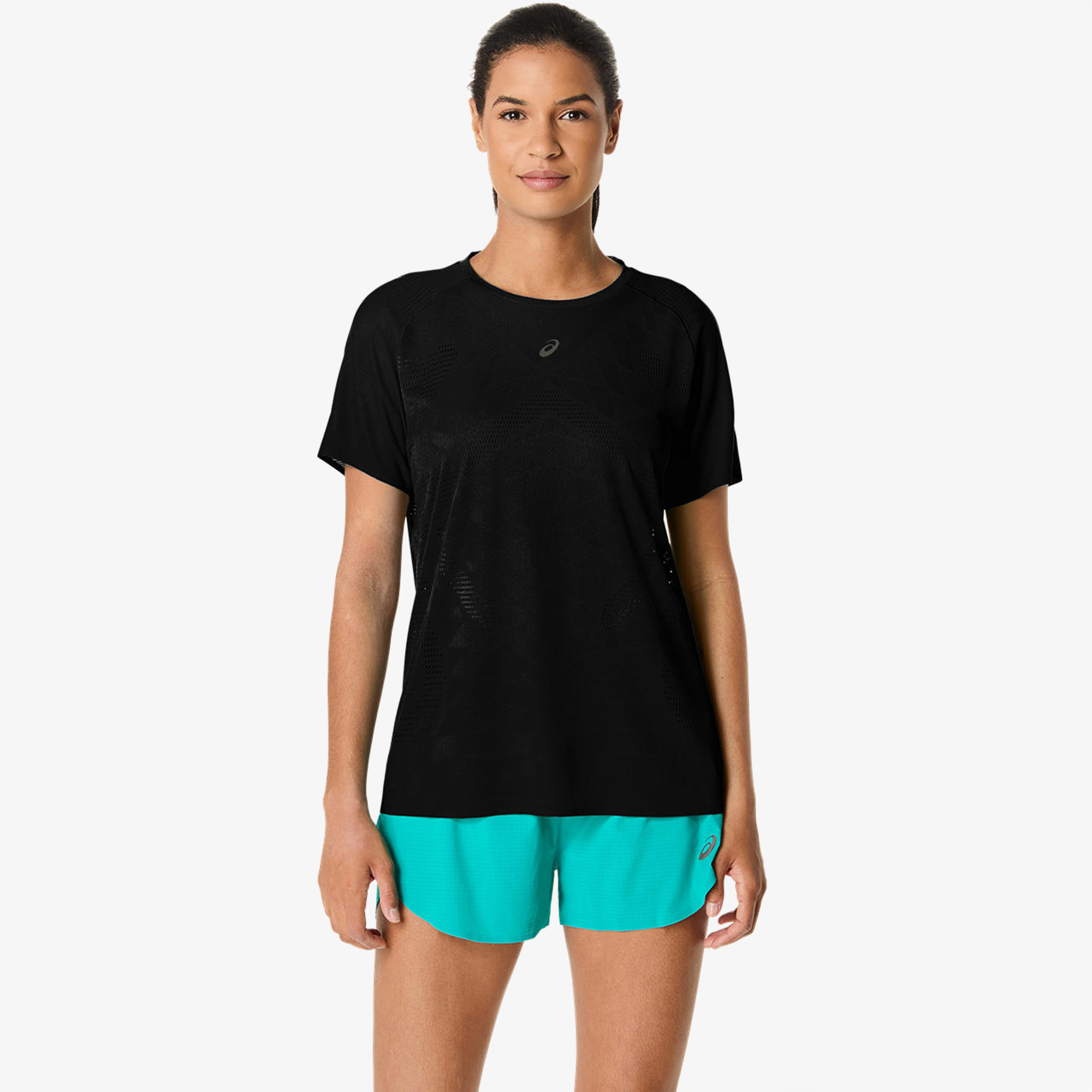Asics Metarun Ss Top Kadın Siyah Koşu T-Shirt