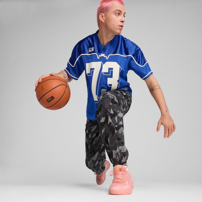Puma Dress Code Football-Inspired Basketball Erkek Mavi Basketbol Forması