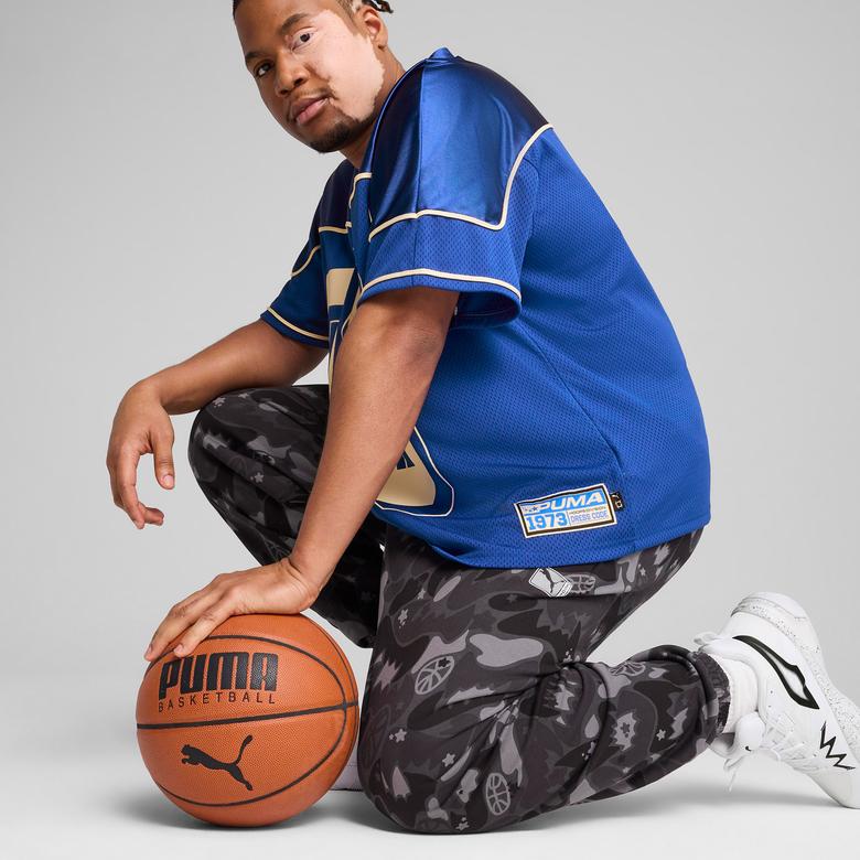 Puma Dress Code Football-Inspired Basketball Erkek Mavi Basketbol Forması