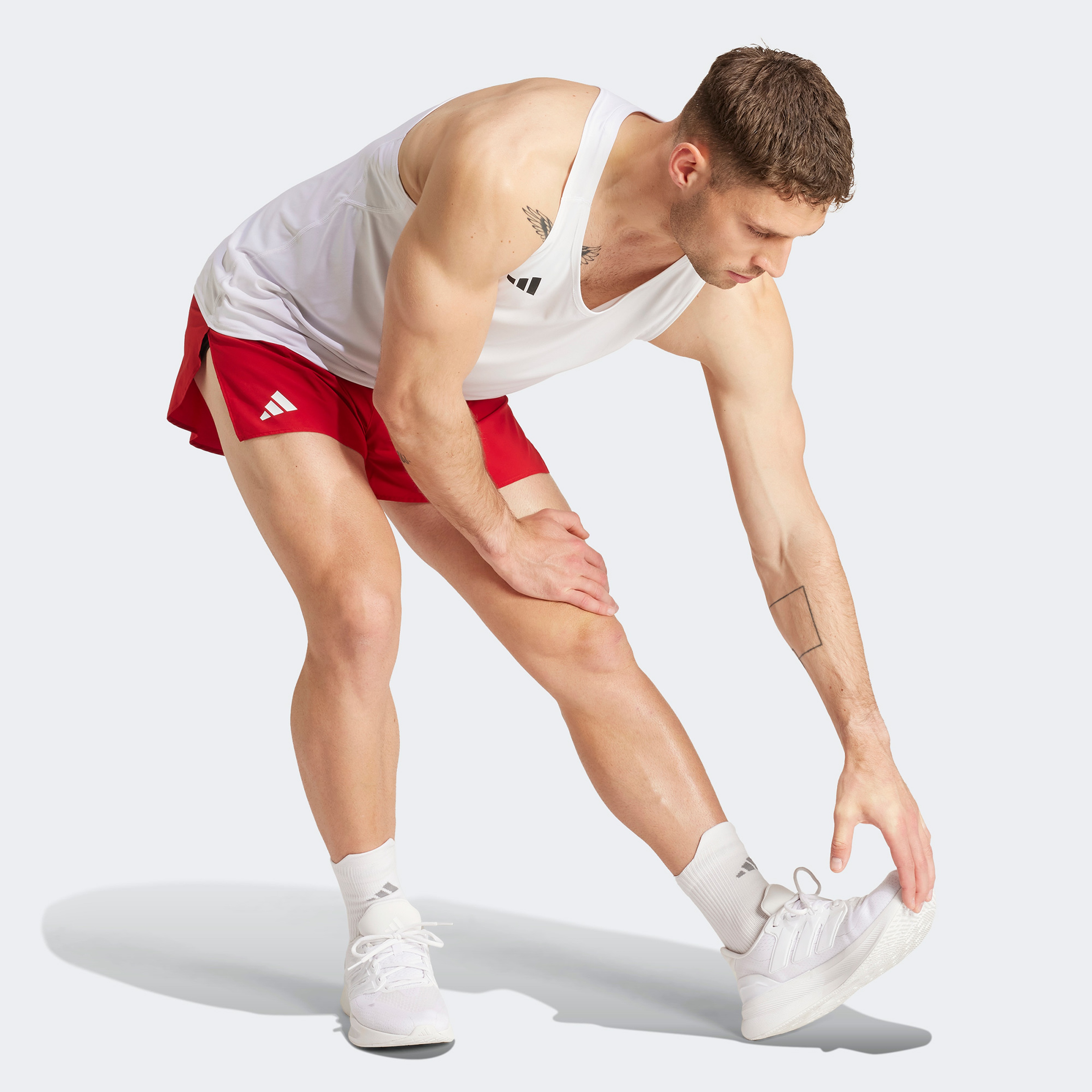 adidas Adizero E Snglt Erkek Beyaz Koşu Atleti