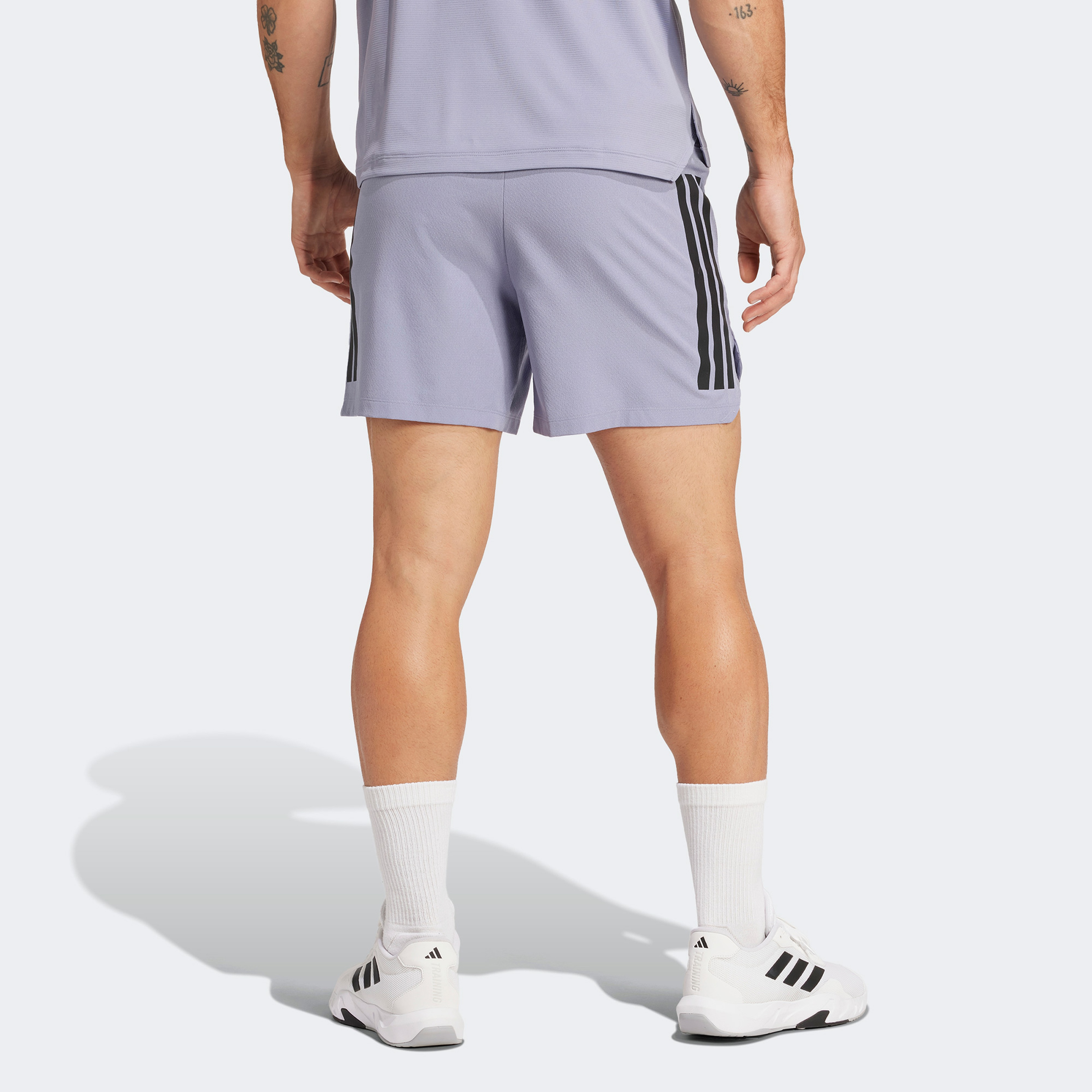 adidas Power 3 Stripes Erkek Mor Antrenman Şort