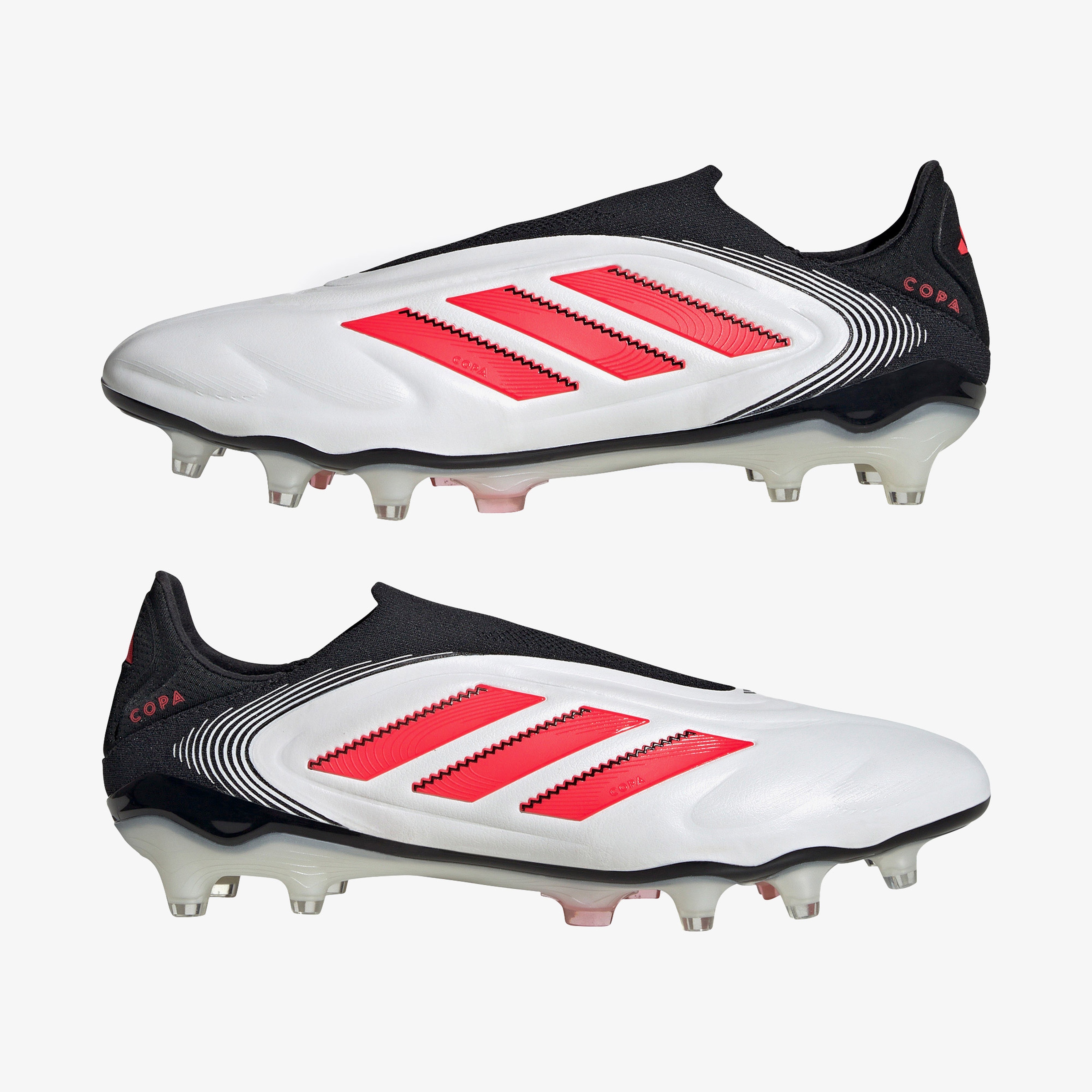 adidas Copa Pure 3 Elite Bağcıksız Erkek Beyaz Çim Saha Kramponu