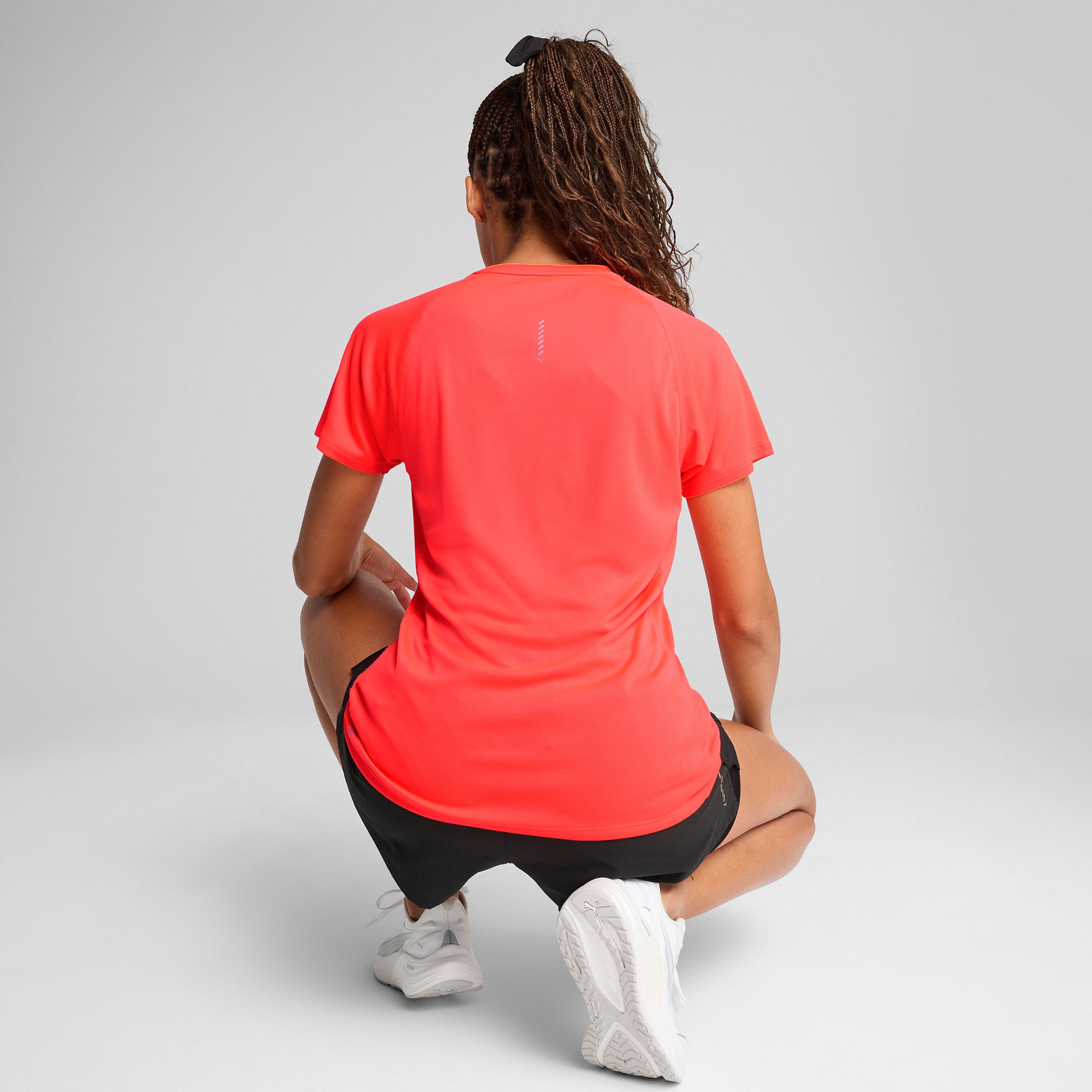 Puma Run Velocity (Poly) Kadın Kırmızı T-Shirt