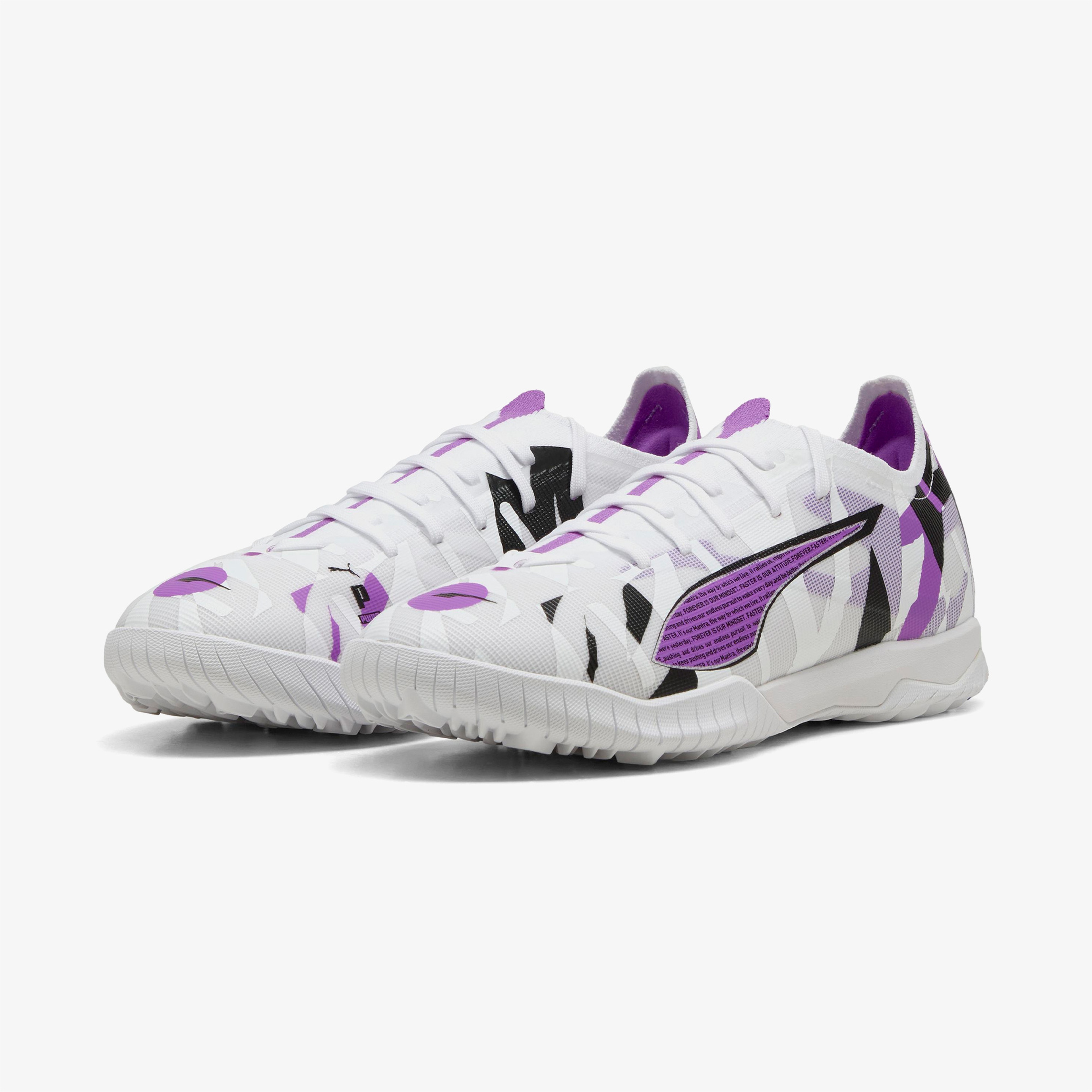 Puma Ultra 5 Match Forever Erkek Beyaz Çim Saha Kramponu