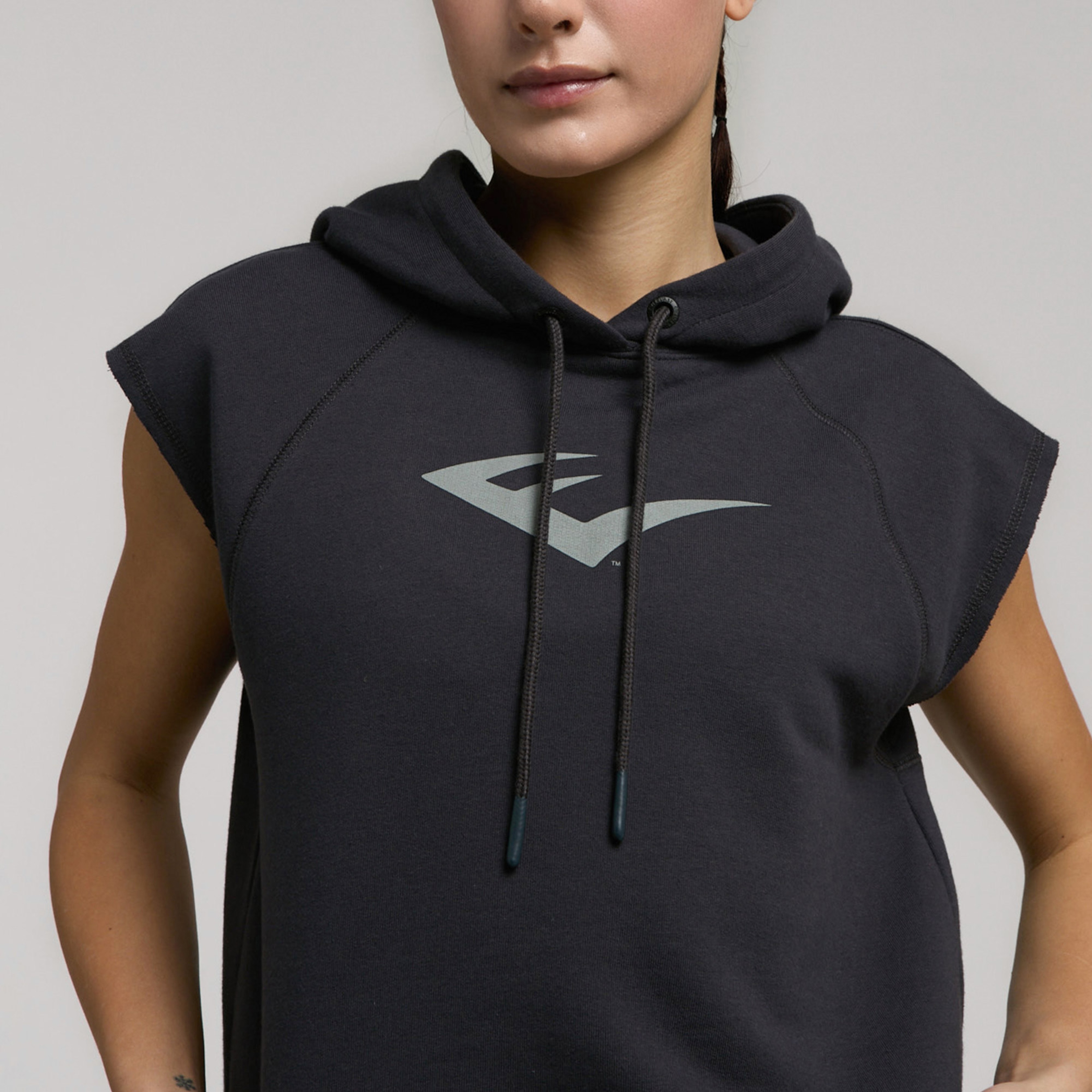 Everlast Ever Classics Kadın Gri Crop Hoodie