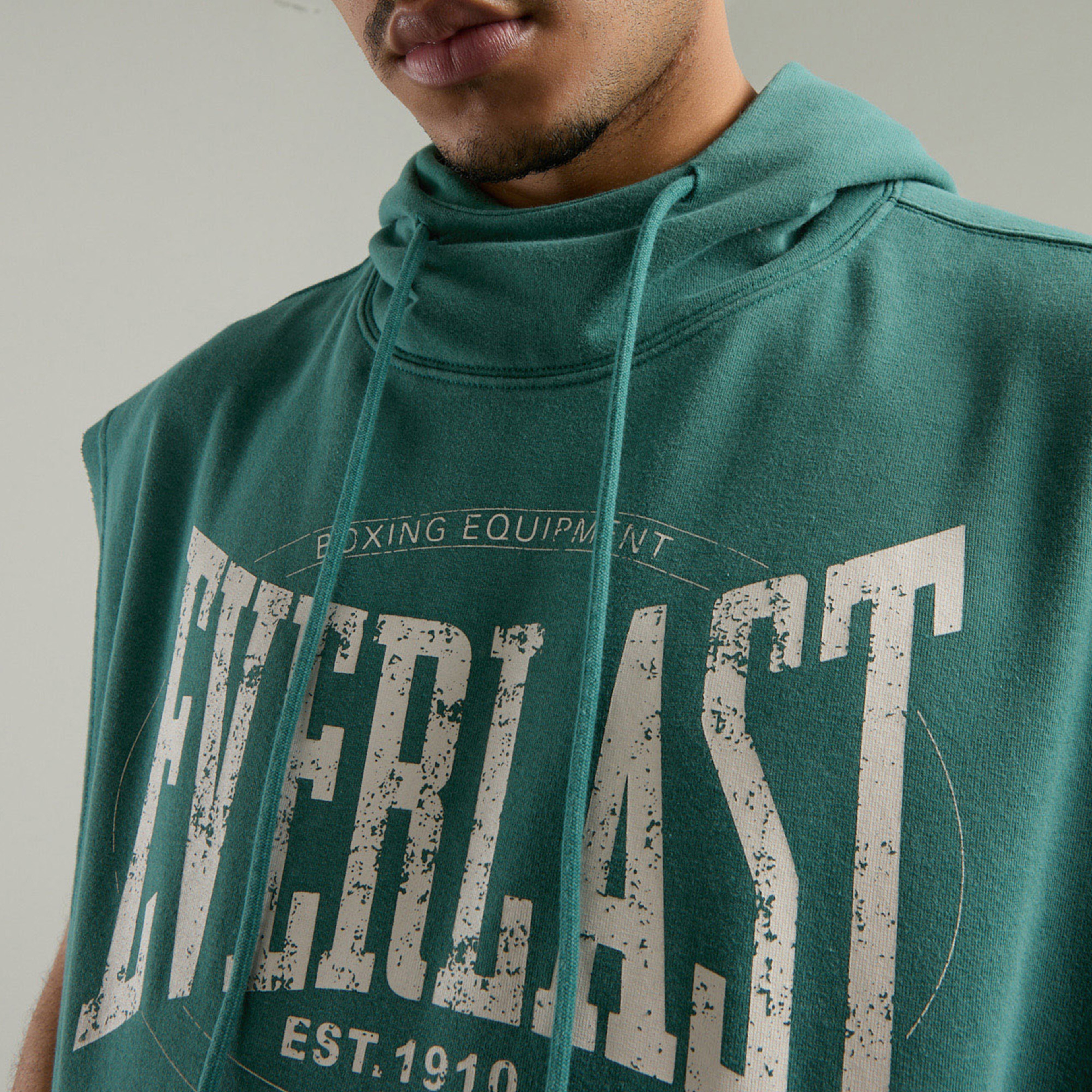 Everlast Authentic Boxing Oversize Erkek Haki Sweatshirt