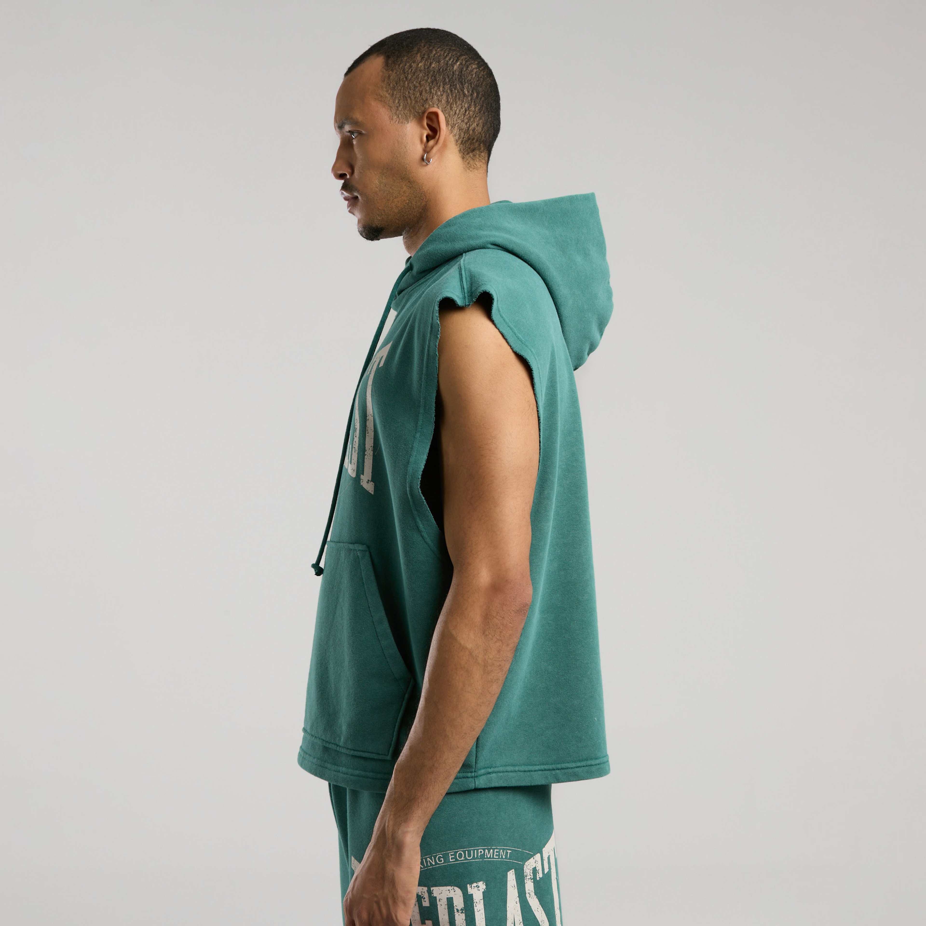 Everlast Authentic Boxing Oversize Erkek Haki Sweatshirt