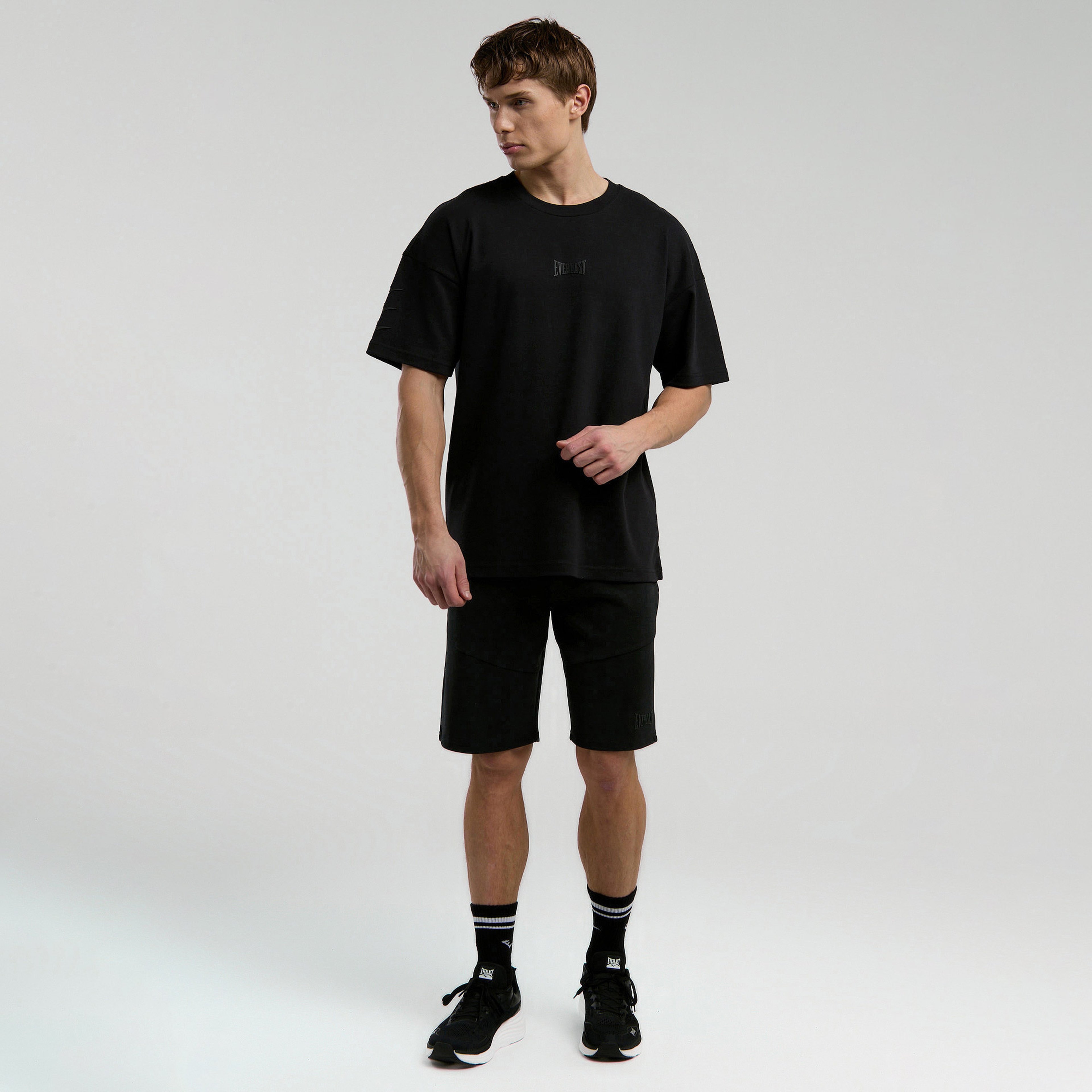 Everlast Ever Relaxed Oversize Erkek Siyah T-Shirt