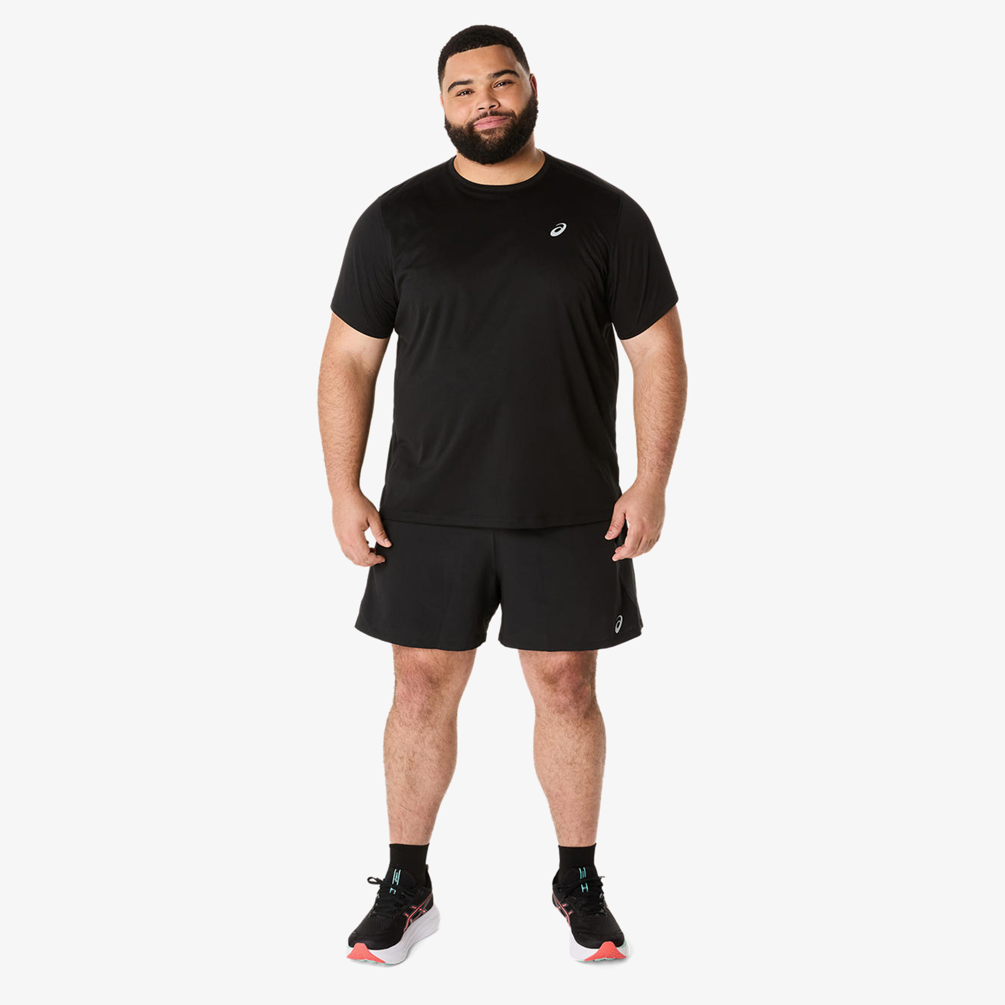 Asics Road 5 In Erkek Siyah Antrenman Şortu