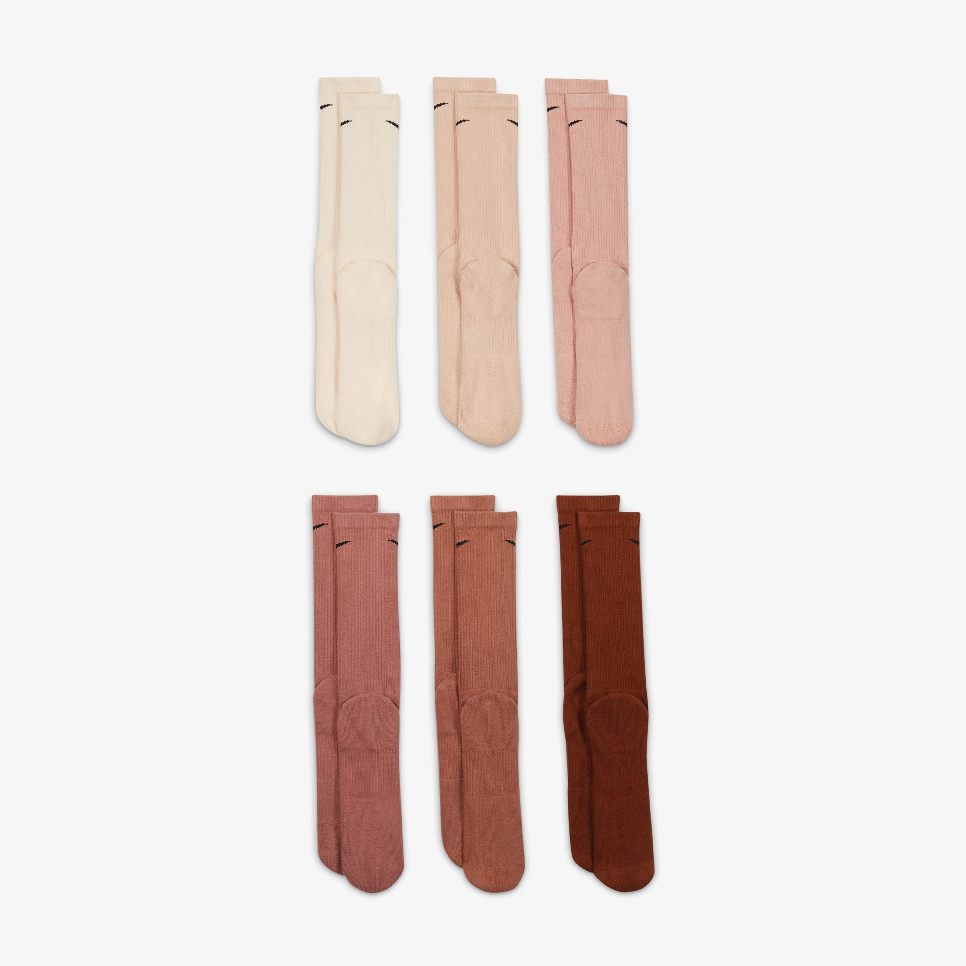 Nike Everyday Plus Cushioned Erkek Renkli 6lı Çorap