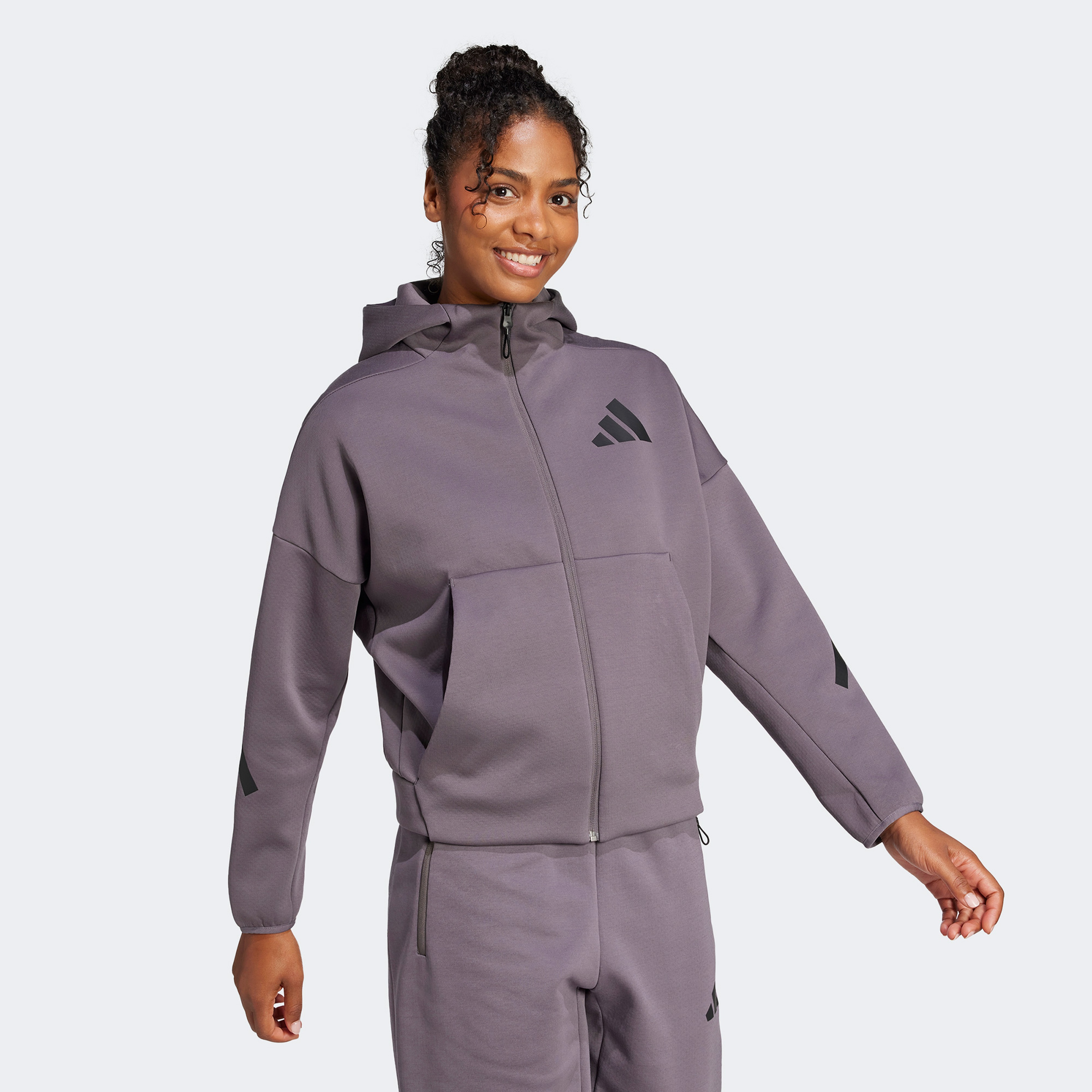 adidas Z.N.E. Full Zip Kadın Renkli Sweatshirt