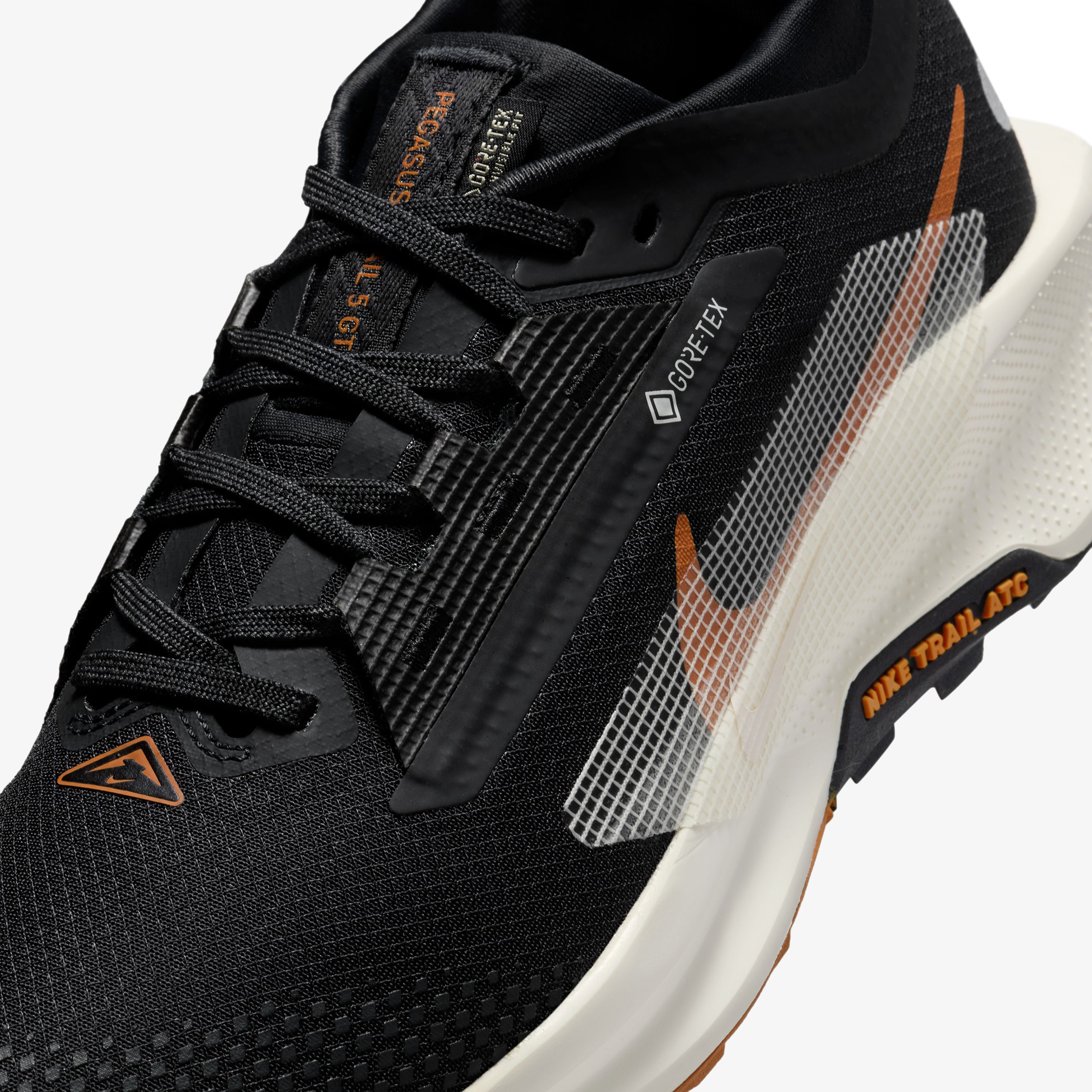 Nike Pegasus Trail 5 Gore-Tex Kadın Siyah Koşu Ayakkabısı