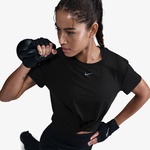 Nike One Classic Twist Kadın Siyah Antrenman T-Shirt