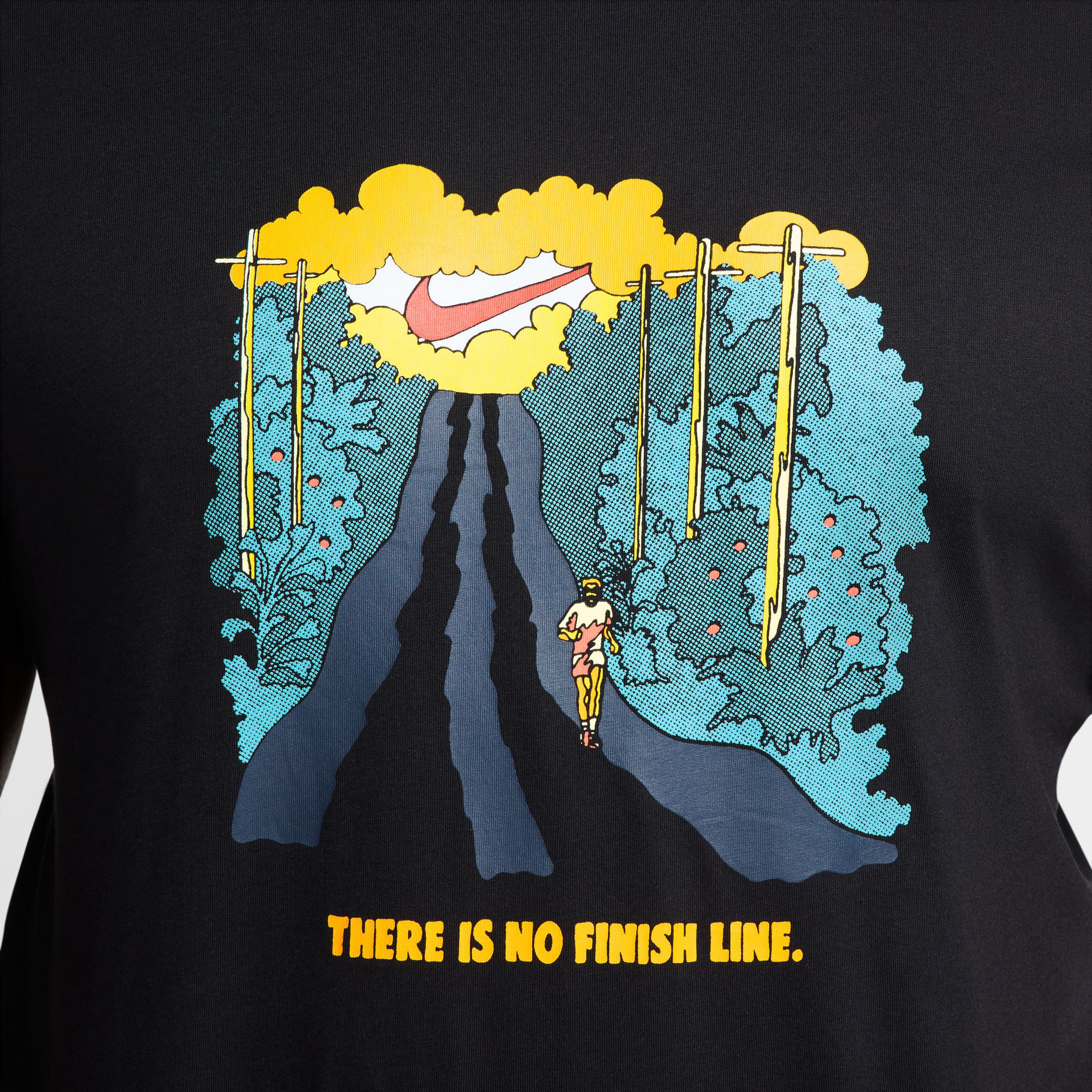 Nike Run IYKYK Erkek Siyah Koşu T-Shirt