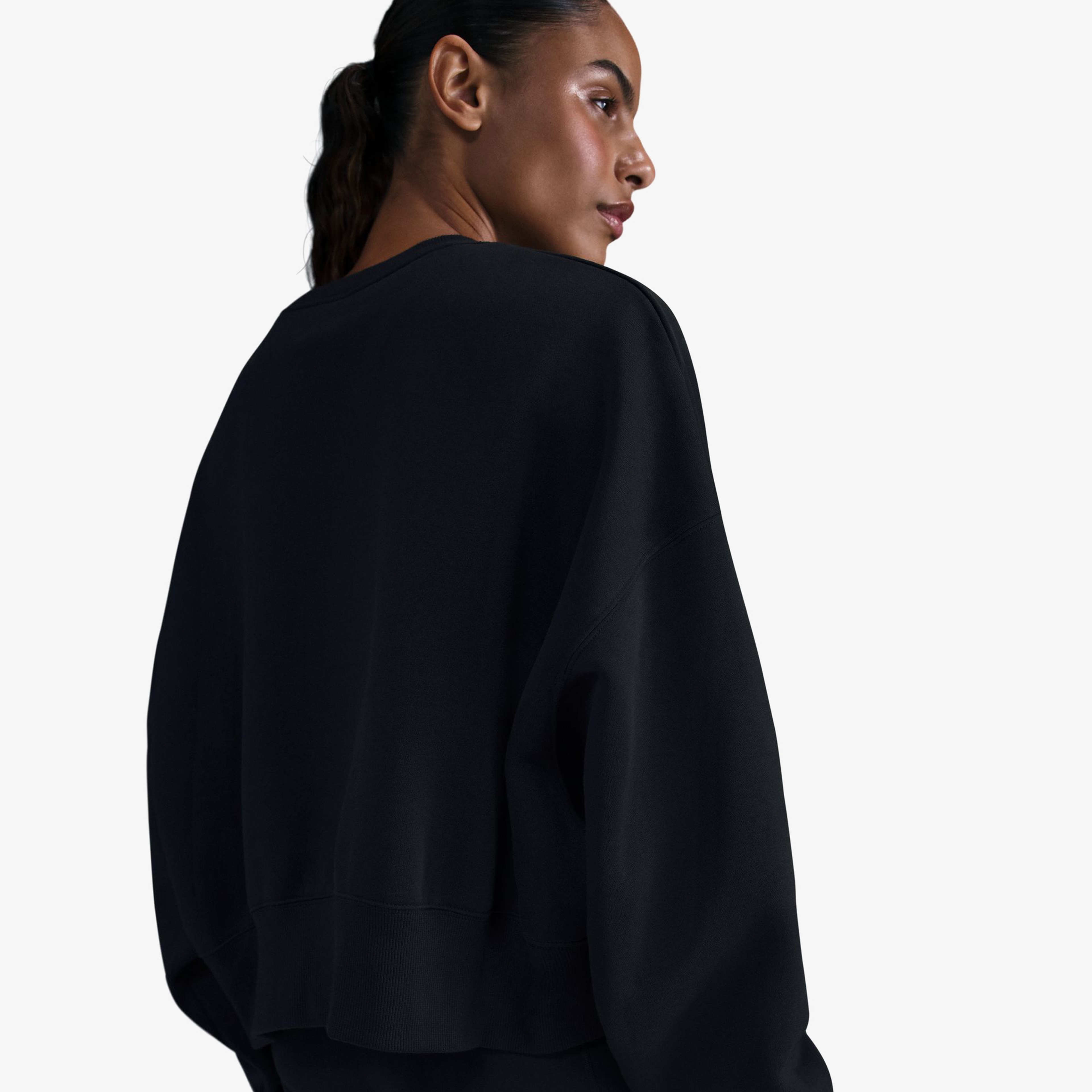 Nike Court Phoenix Fleece Kadın Siyah Sweatshirt