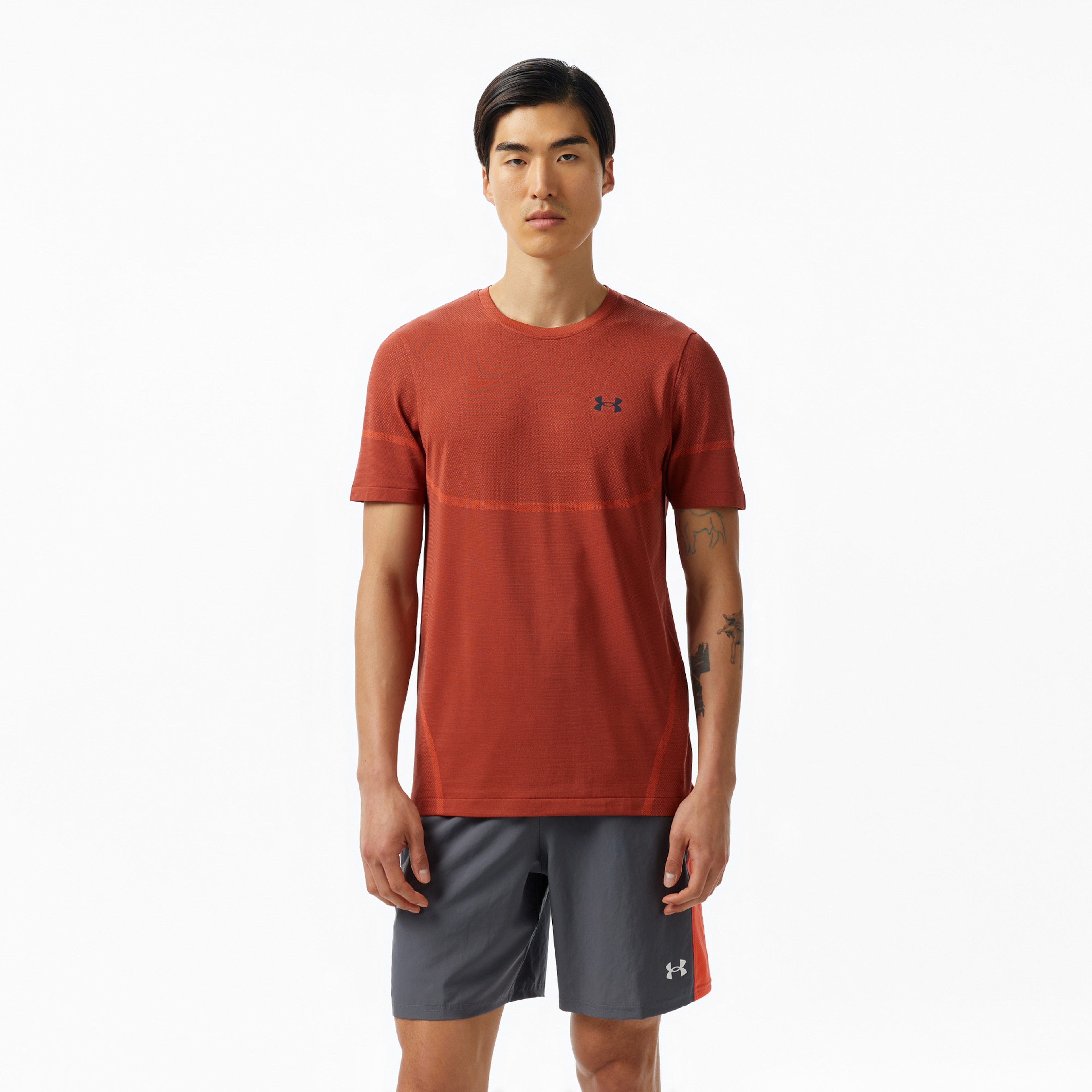 Under Armour Vanish Elite Seamless Erkek Turuncu Koşu T-Shirt