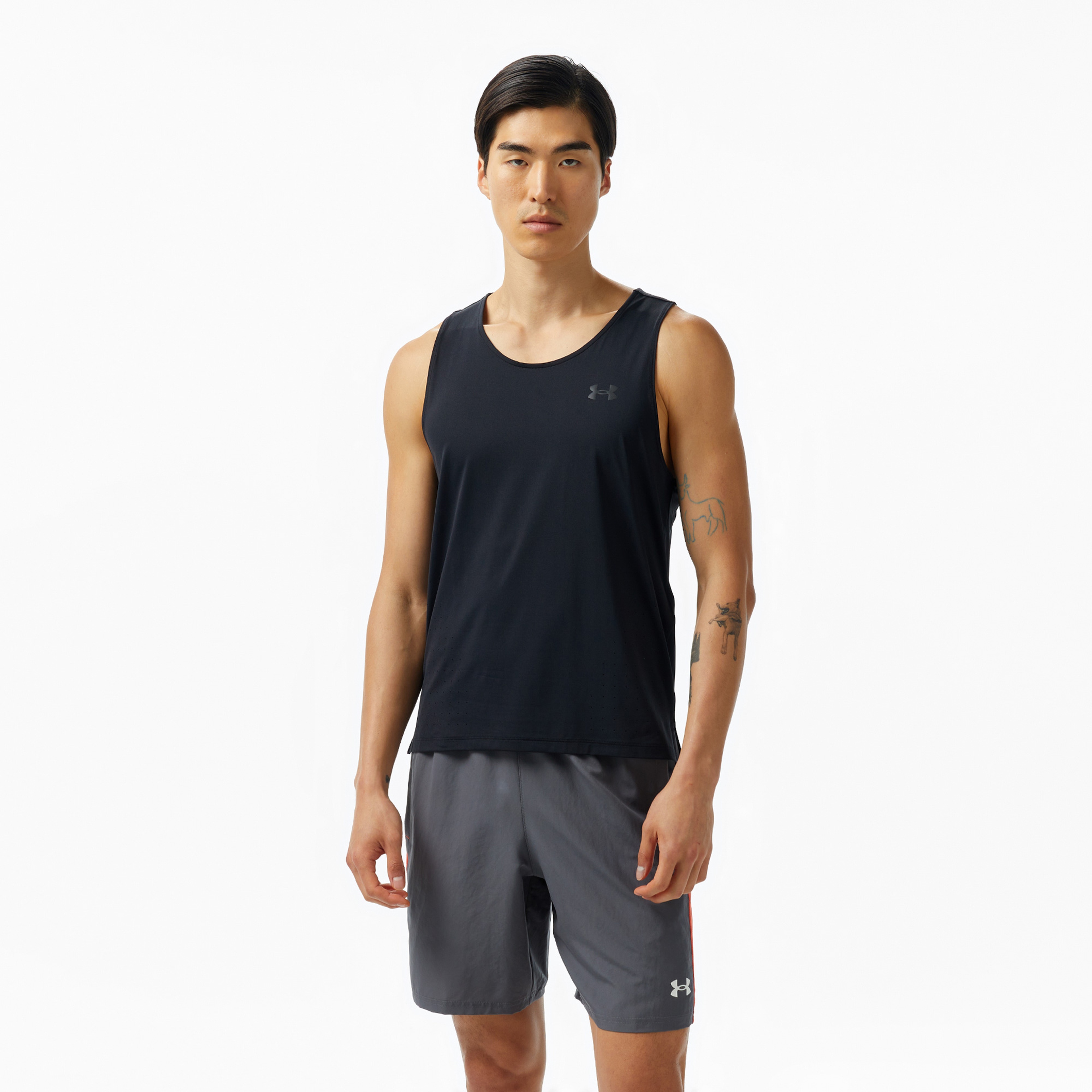 Under Armour Launch Elite Singlet Erkek Siyah Atlet