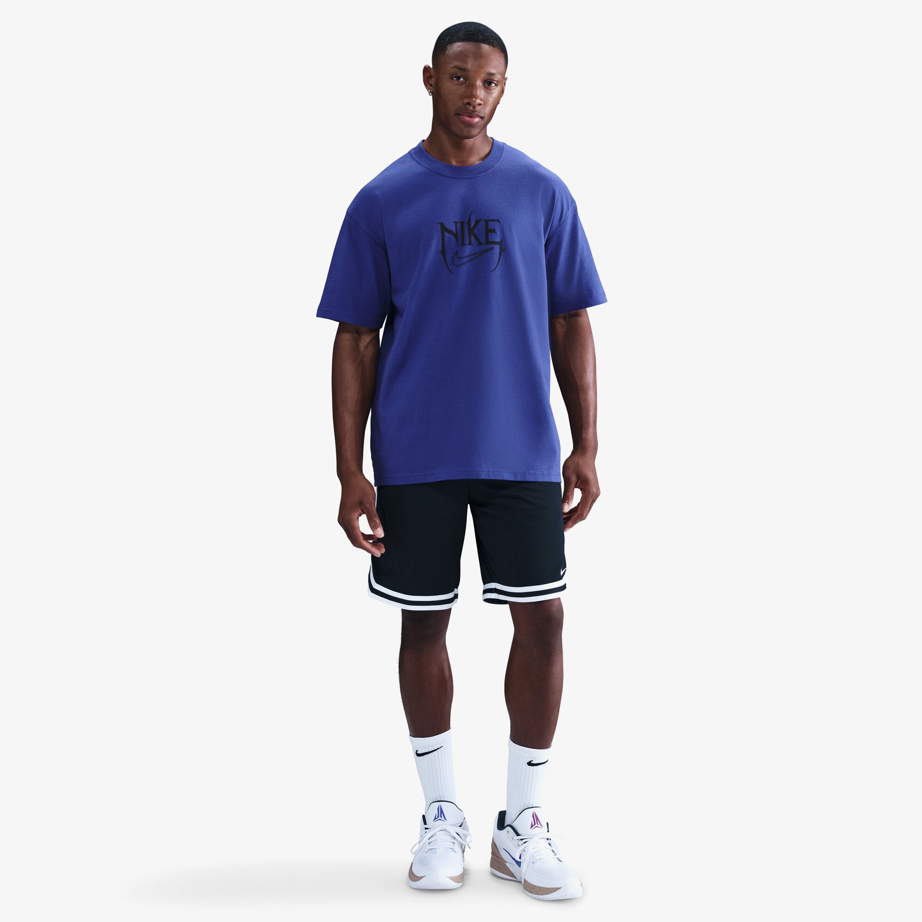 Nike M90 Erkek Lacivert Basketbol T-Shirt