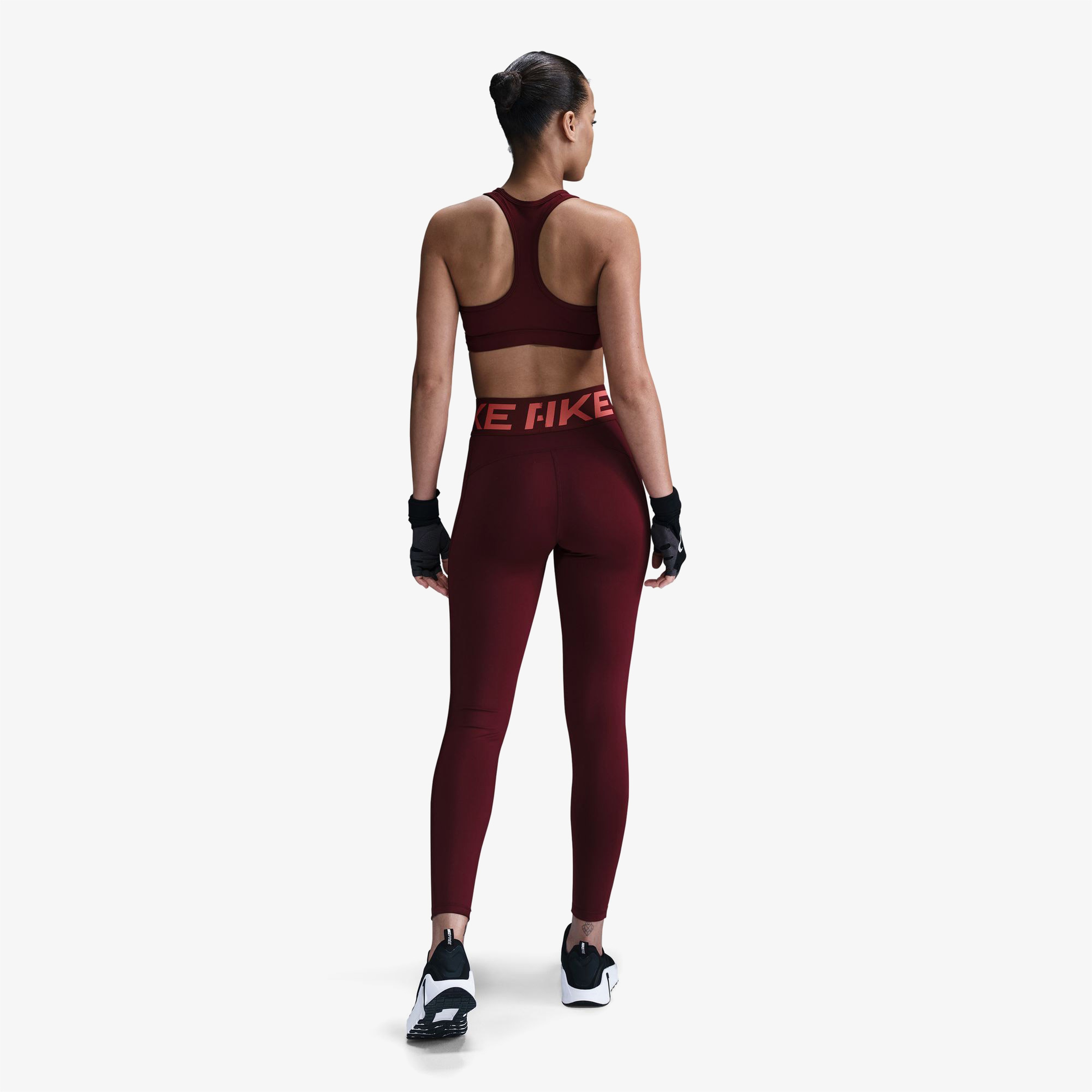 Nike Pro Sculpt Kadın Bordo Antrenman Tayt