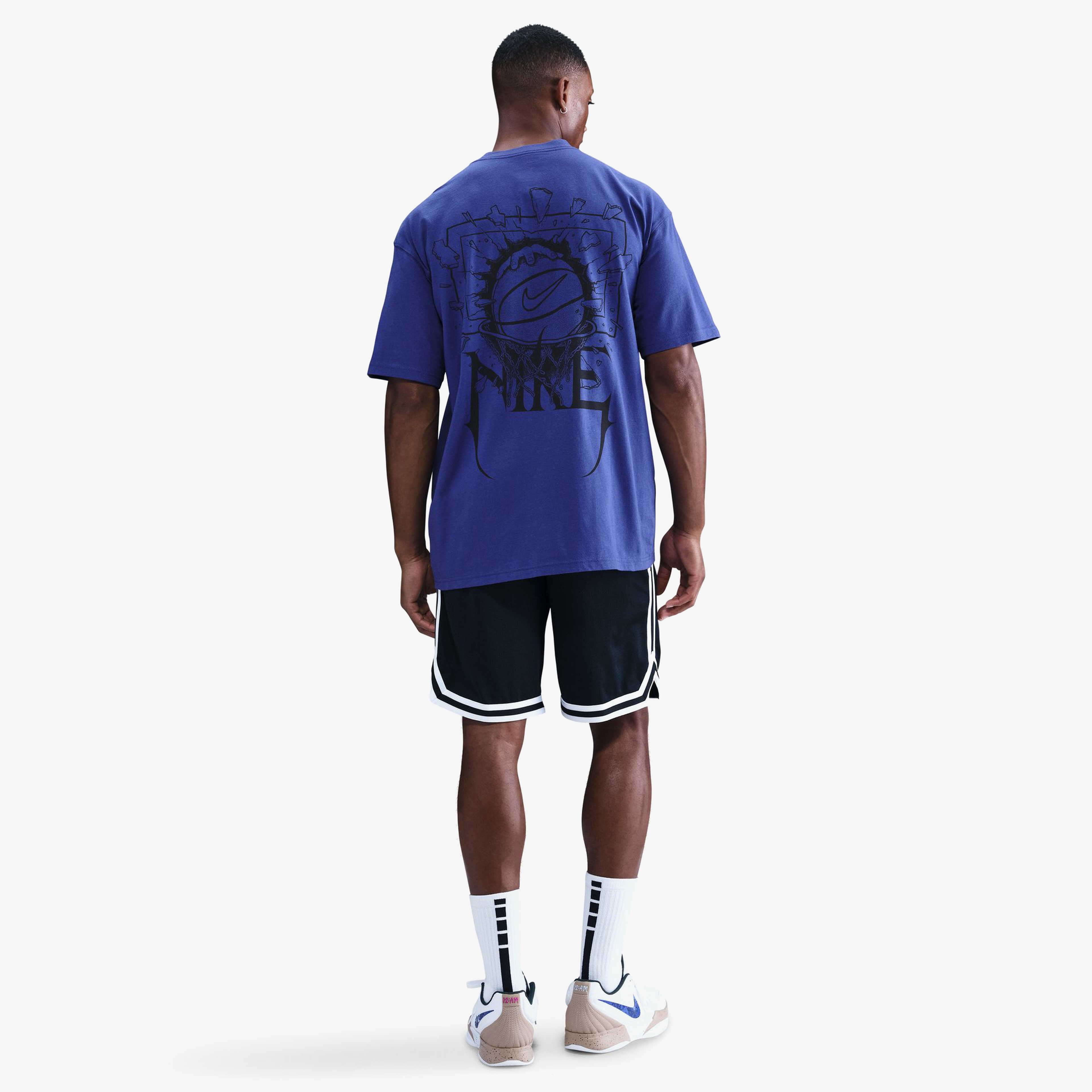 Nike M90 Erkek Lacivert Basketbol T-Shirt