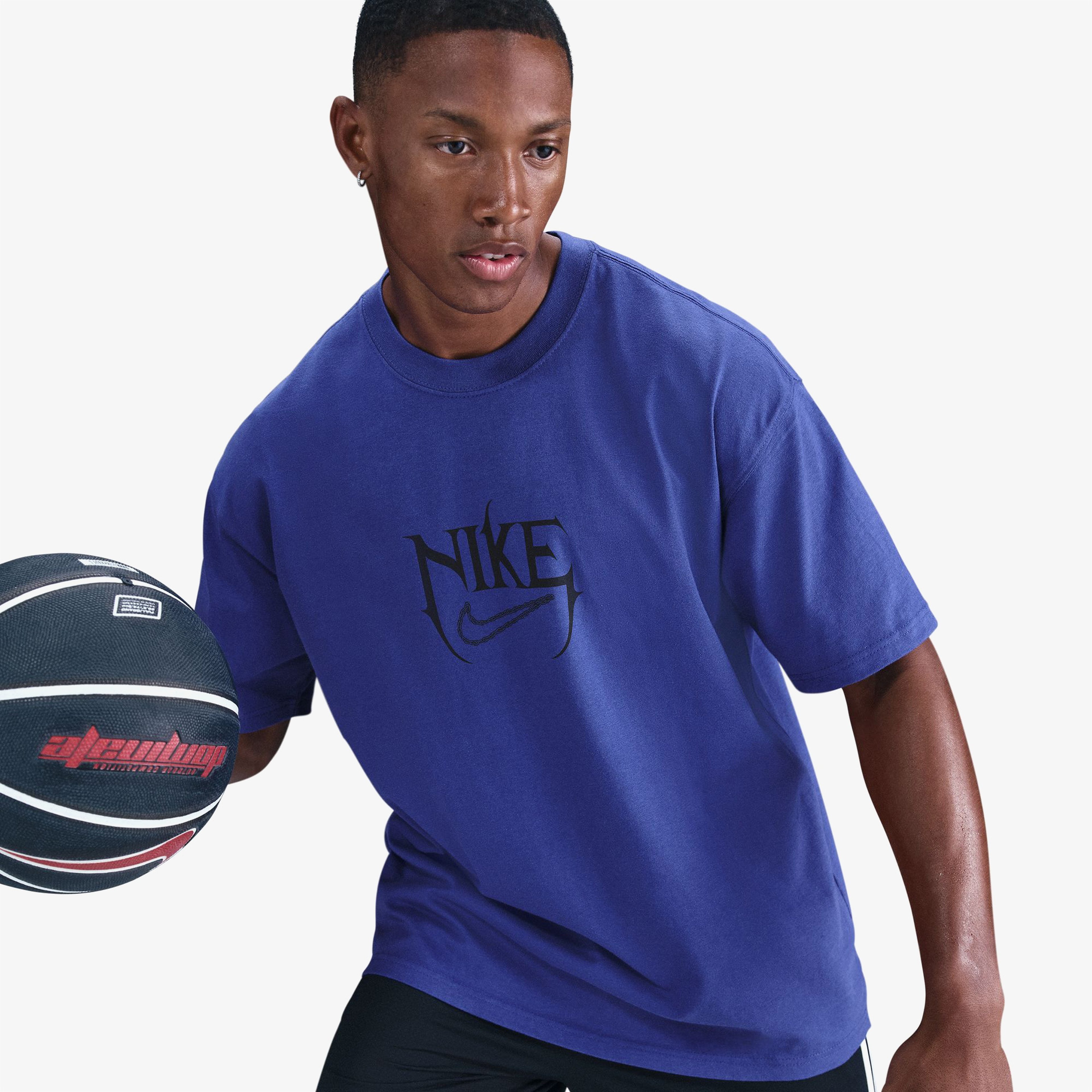 Nike M90 Erkek Lacivert Basketbol T-Shirt