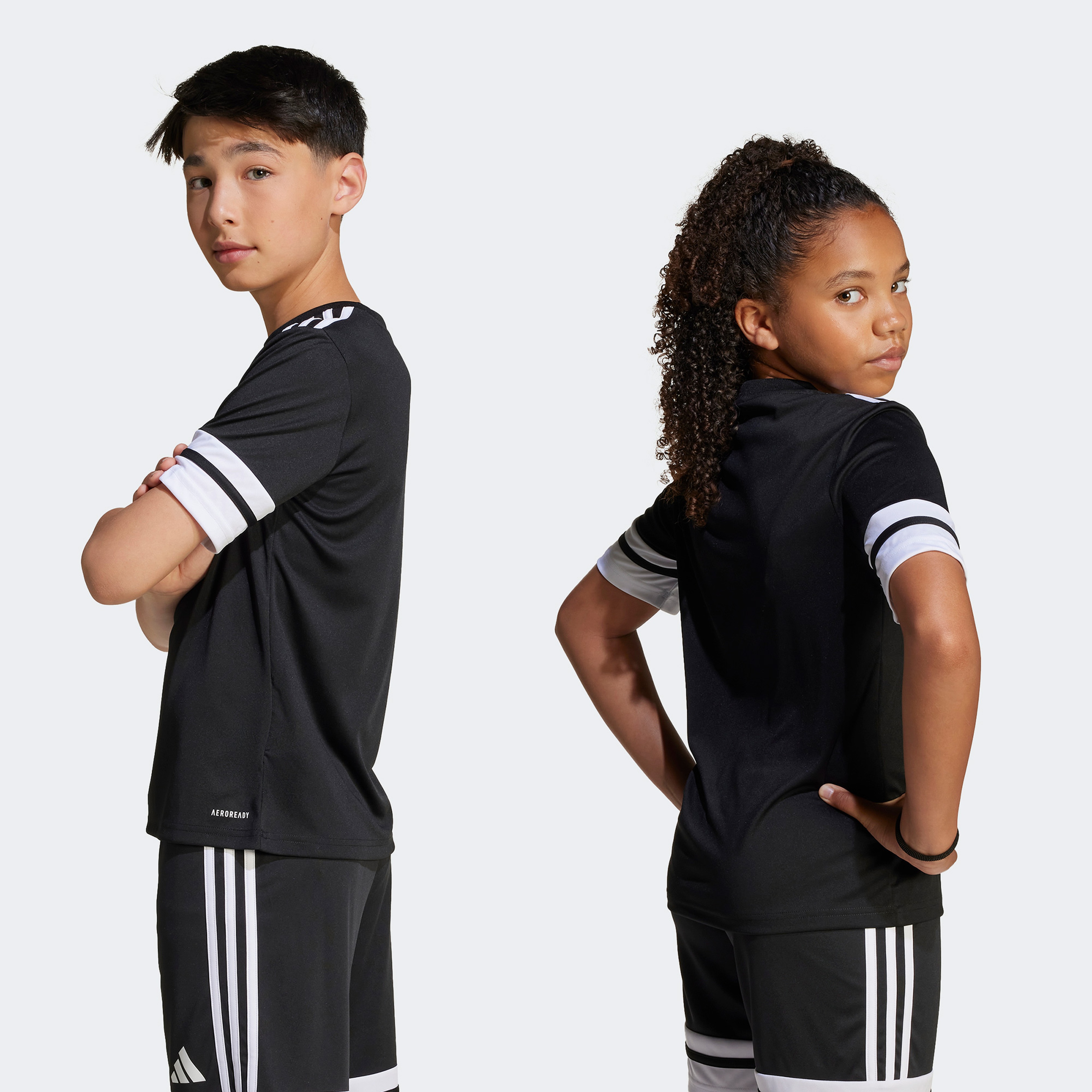 adidas Squadra 25 Çocuk Siyah Futbol Forması