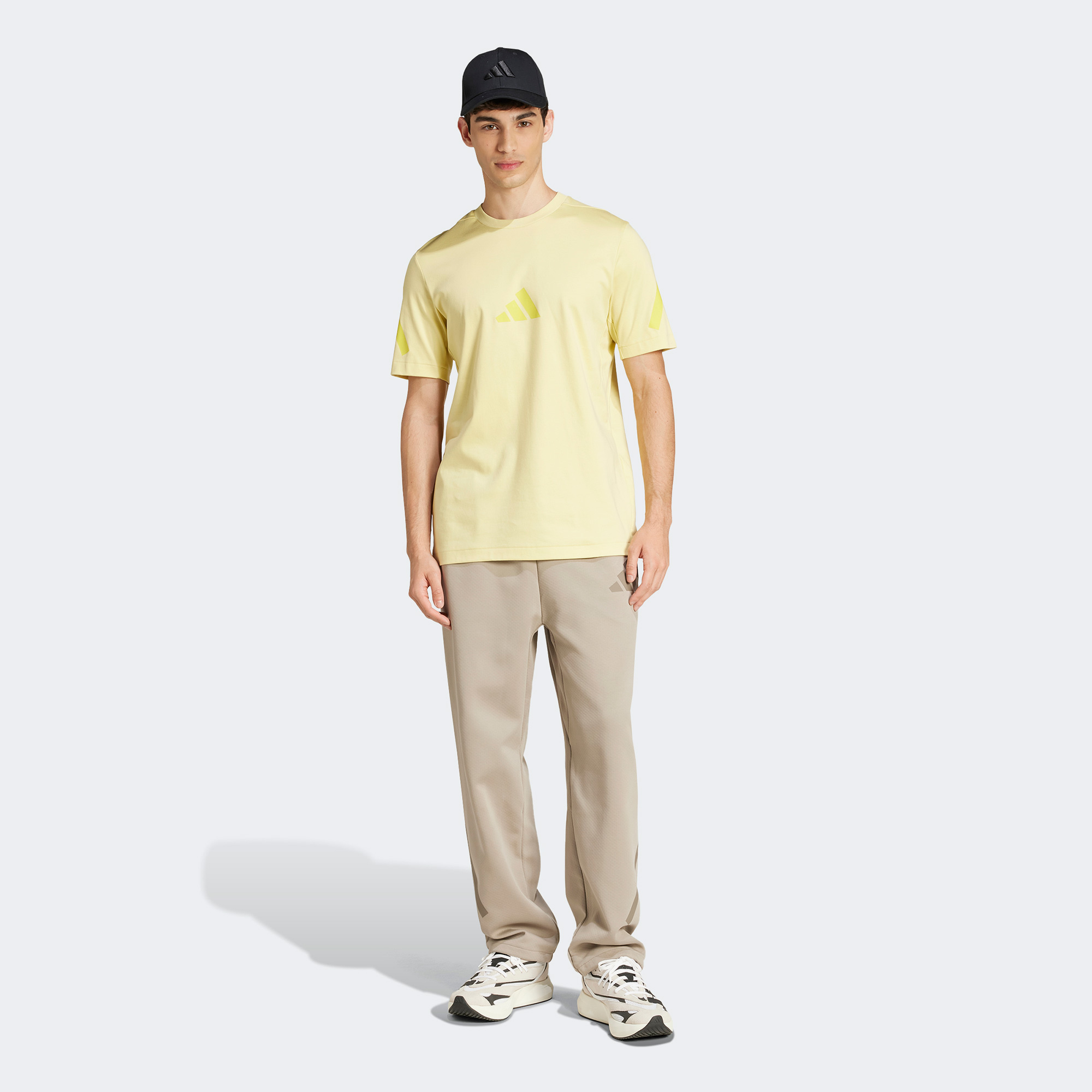 Adidas Erkek Sarı T-Shirt