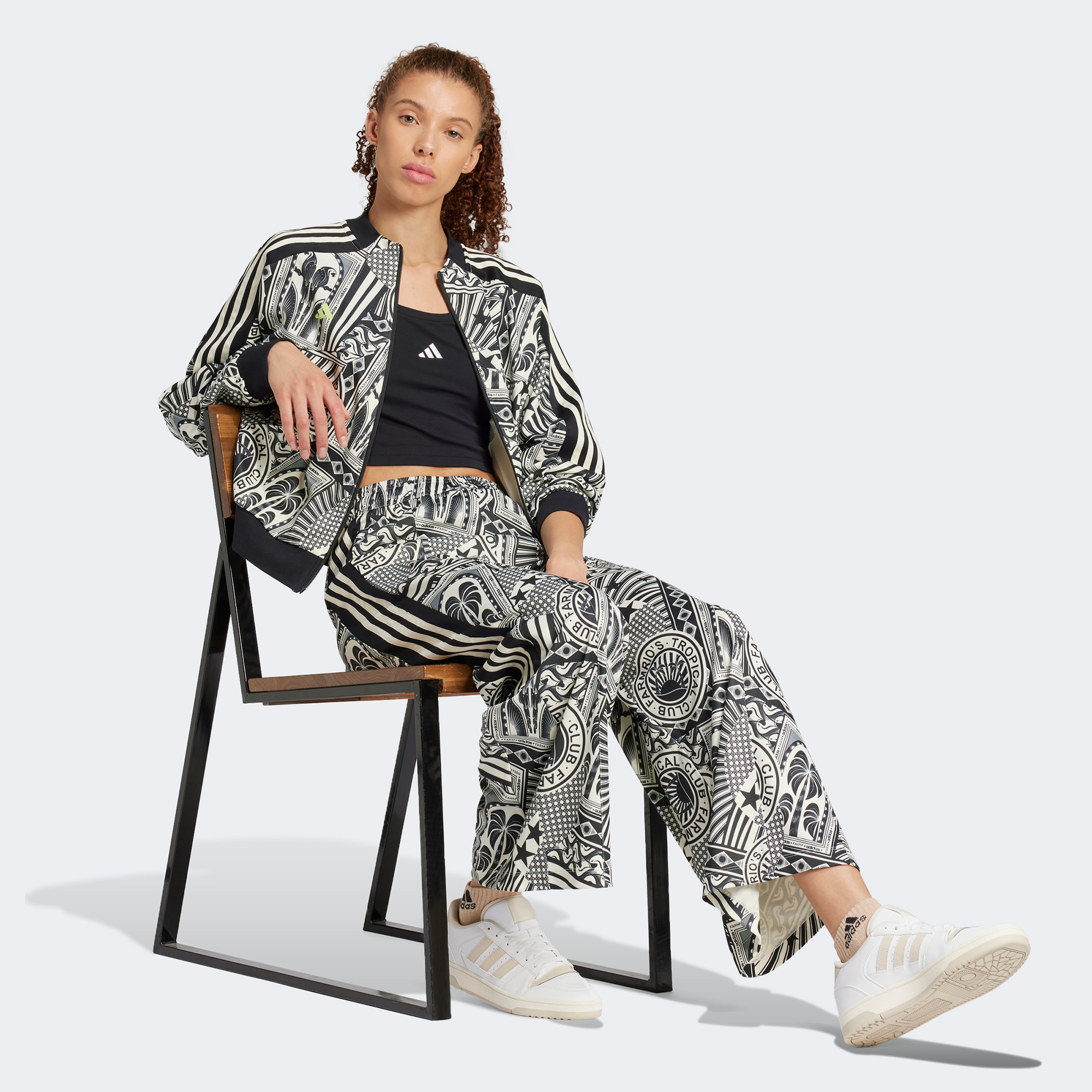 adidas X Farm Tiro Track Kadın Beyaz Eşofman Altı