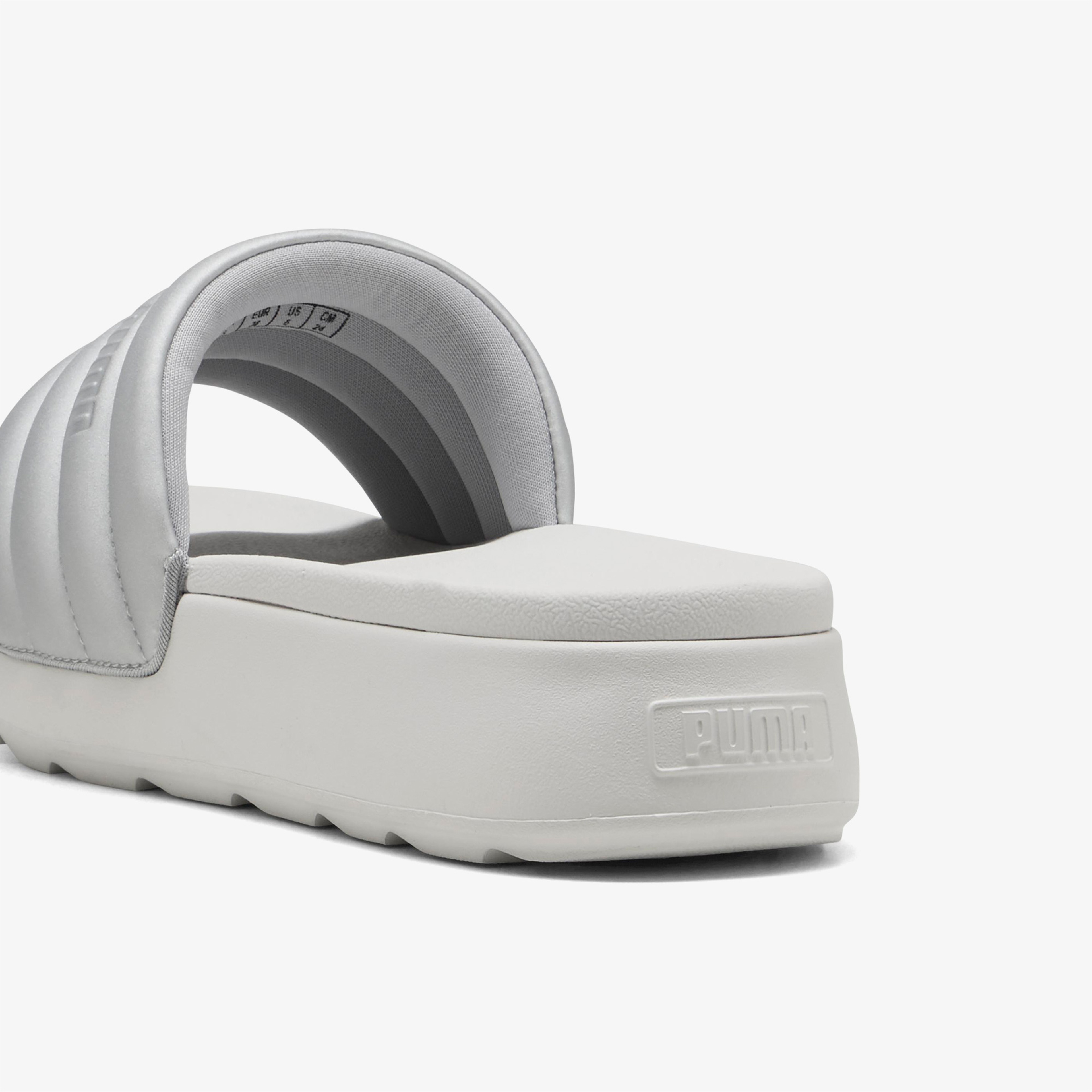 Puma Karmen Slide Puffy Aqua Kadın Gri Terlik