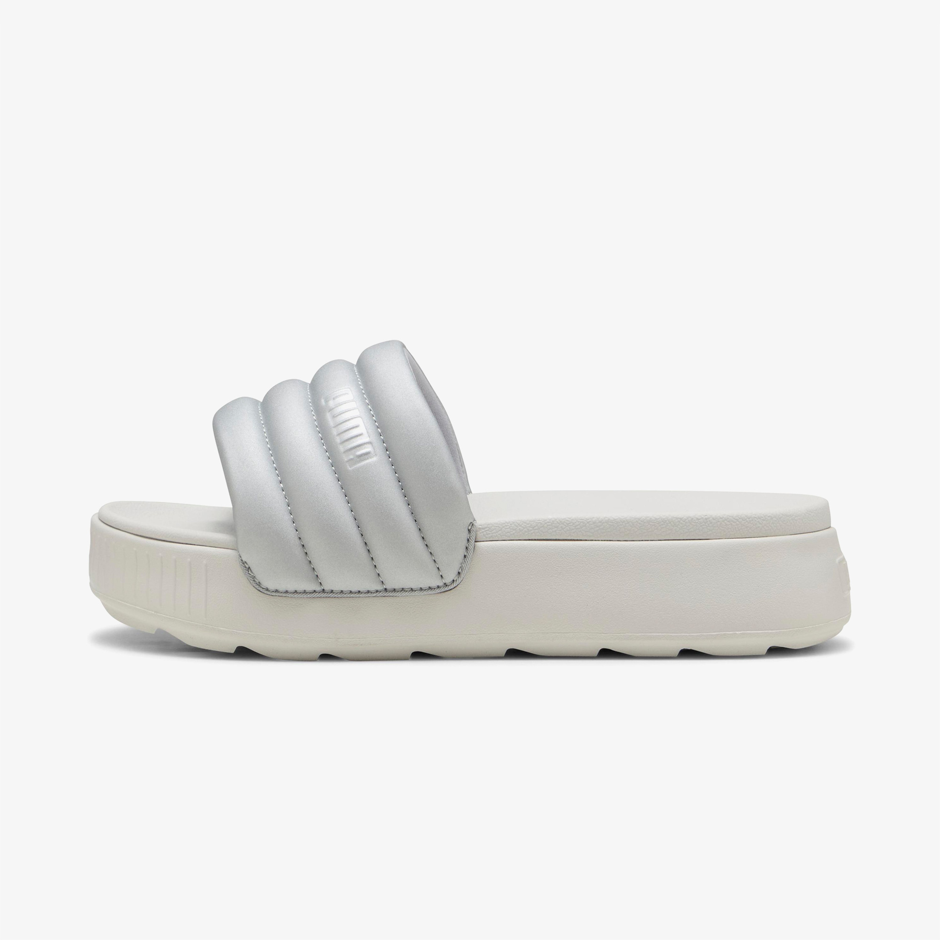 Puma Karmen Slide Puffy Aqua Kadın Gri Terlik