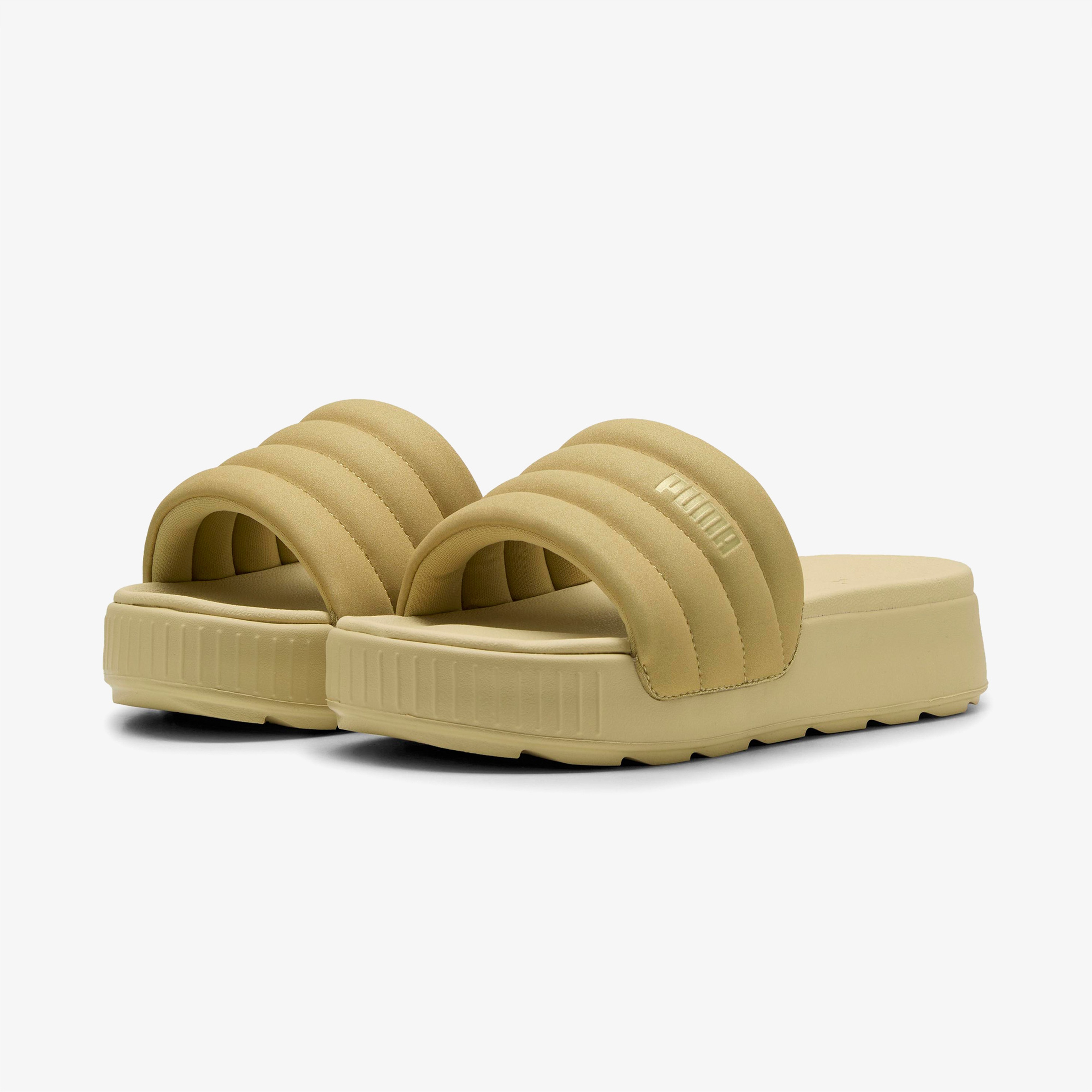 Puma Karmen Slide Puffy Aqua Kadın Bej Terlik
