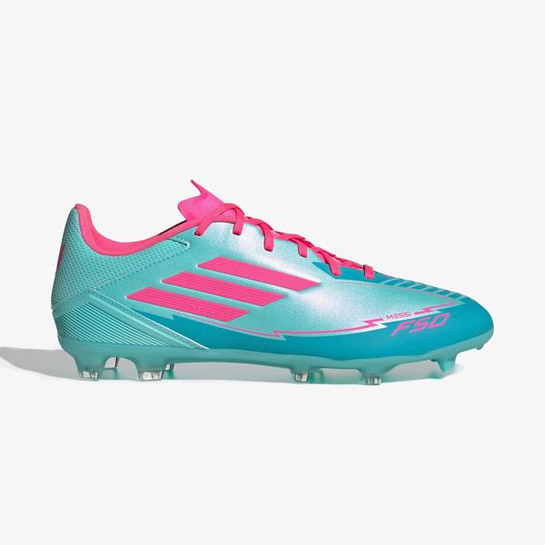 adidas F50 League Messi Erkek Mavi Çim Saha Kramponu