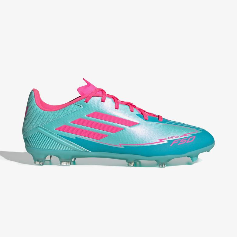 adidas F50 League Messi Erkek Mavi Çim Saha Kramponu